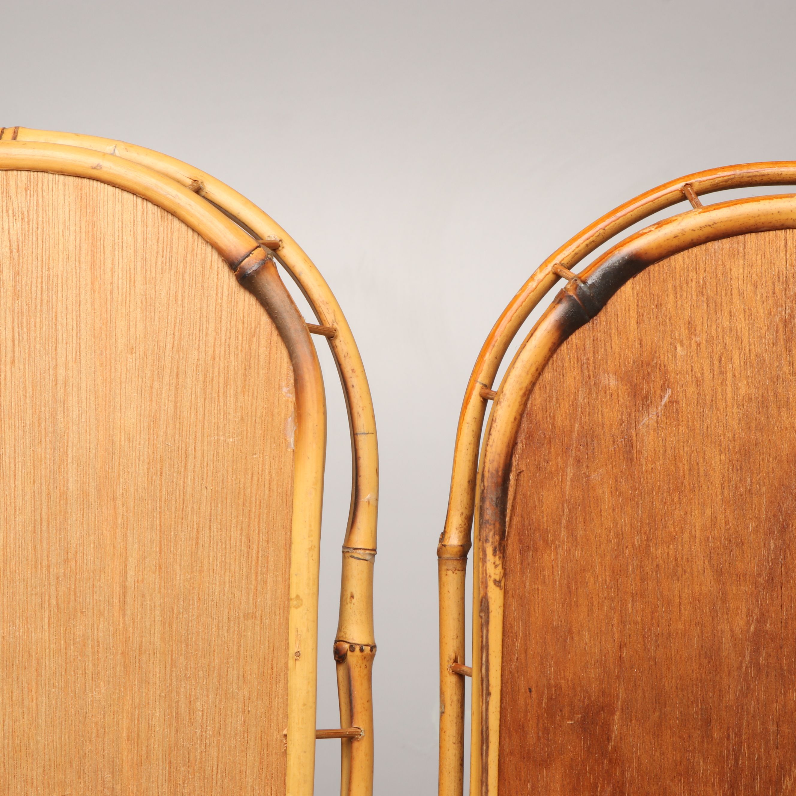 Handwoven Rectangular Bamboo and Natural Material Serving Trays