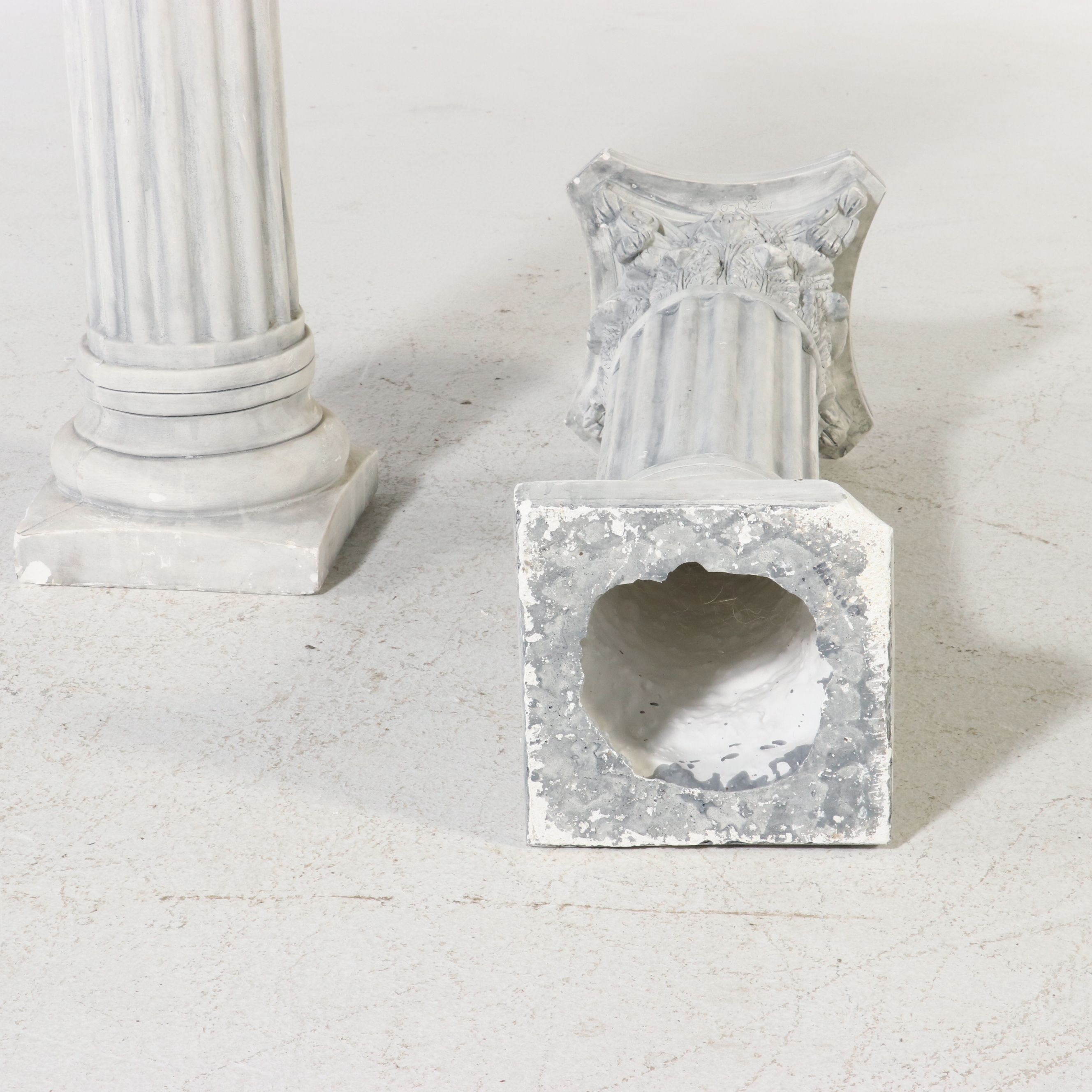 Pair of Corinthian Order Column Pedestals, Late 20th Century