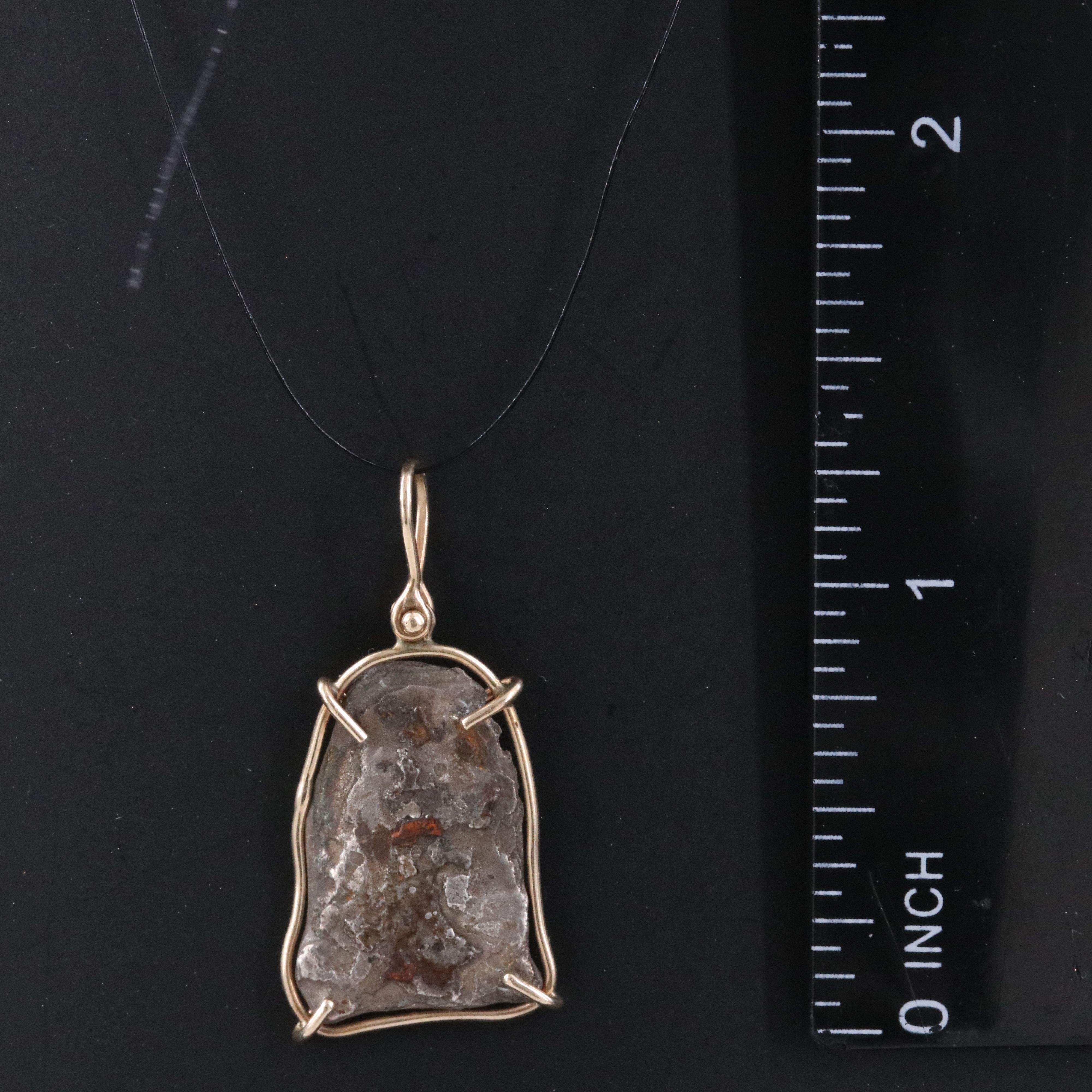 14K Pendant with ca. 1700s Spanish 1-Real Cob Coin