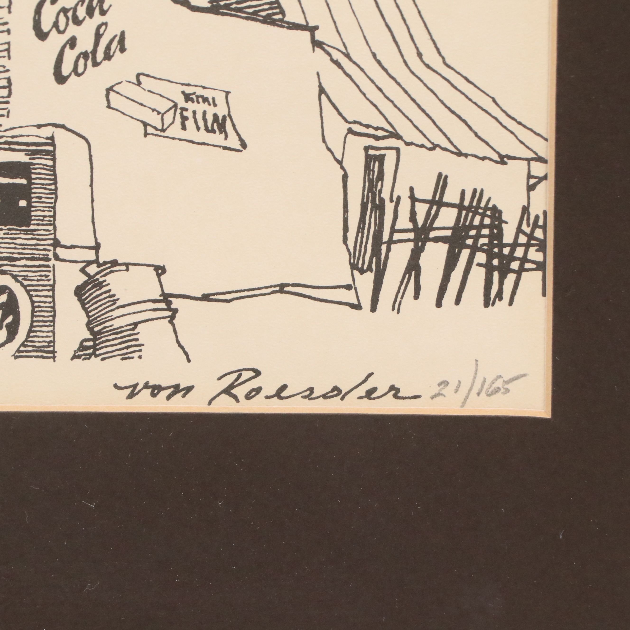 Henry von Roessler Offset Lithographs "Trading Post" & "Navajo Pick-Up," 20th C.