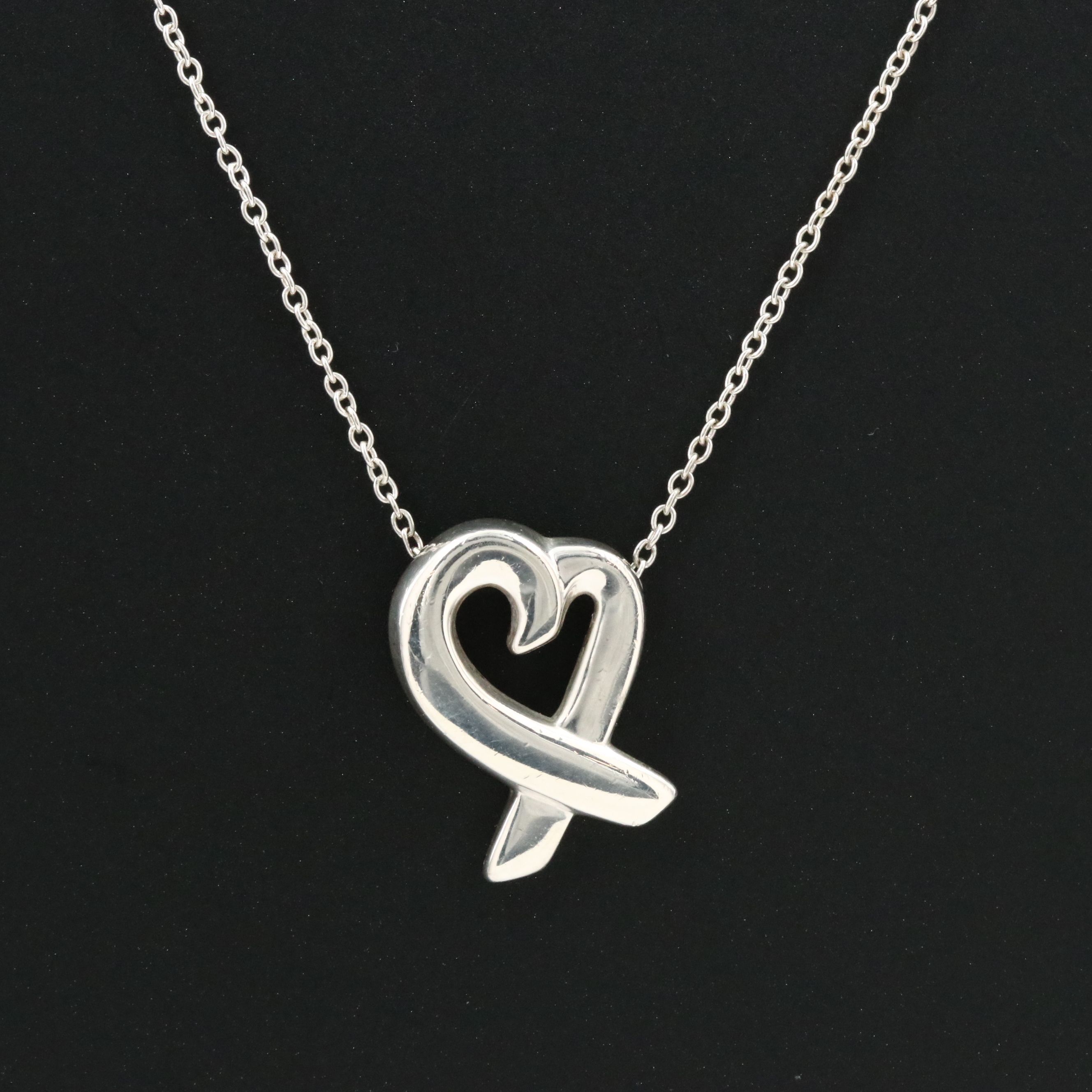 Paloma Picasso for Tiffany & Co. Sterling Loving Heart Necklace