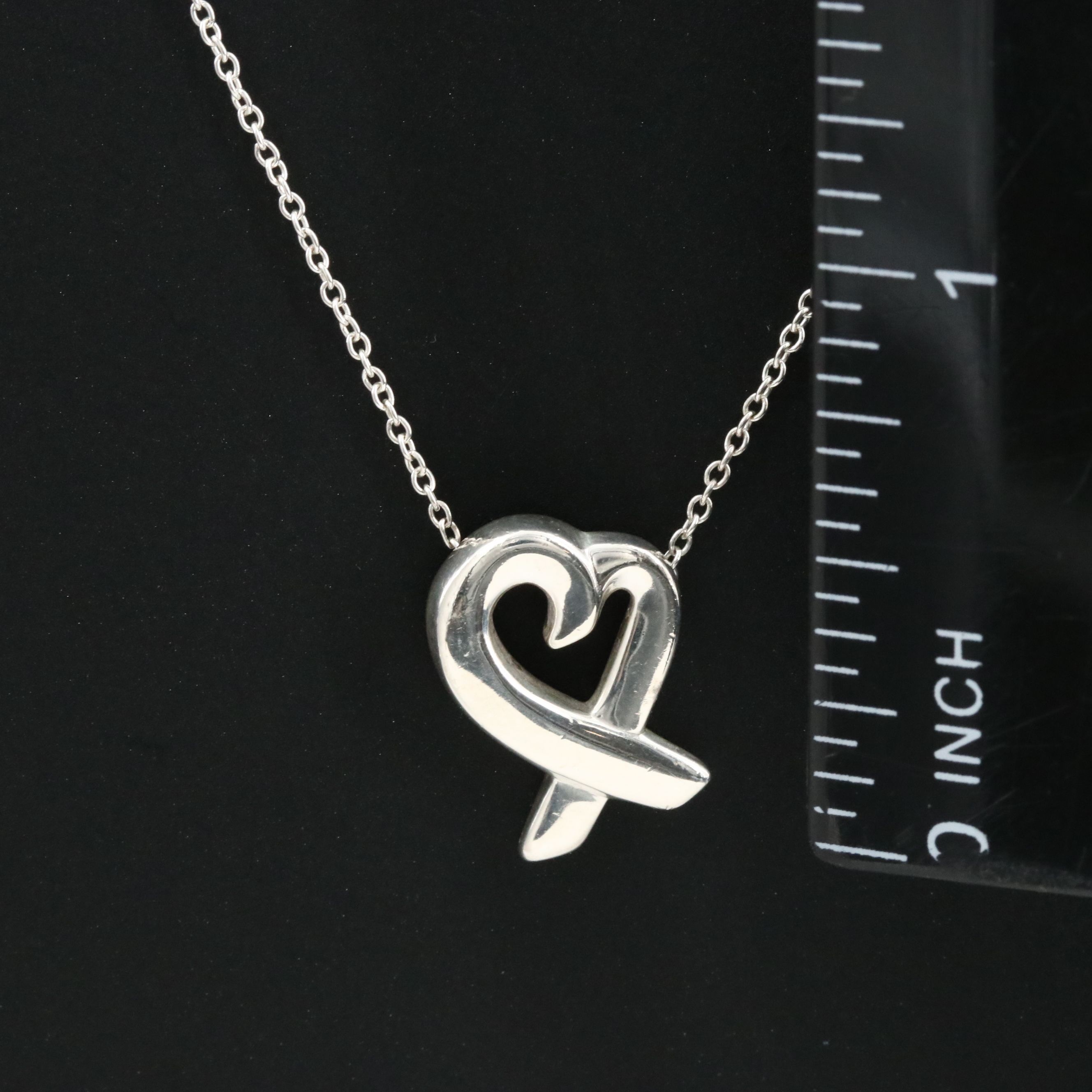 Paloma Picasso for Tiffany & Co. Sterling Loving Heart Necklace