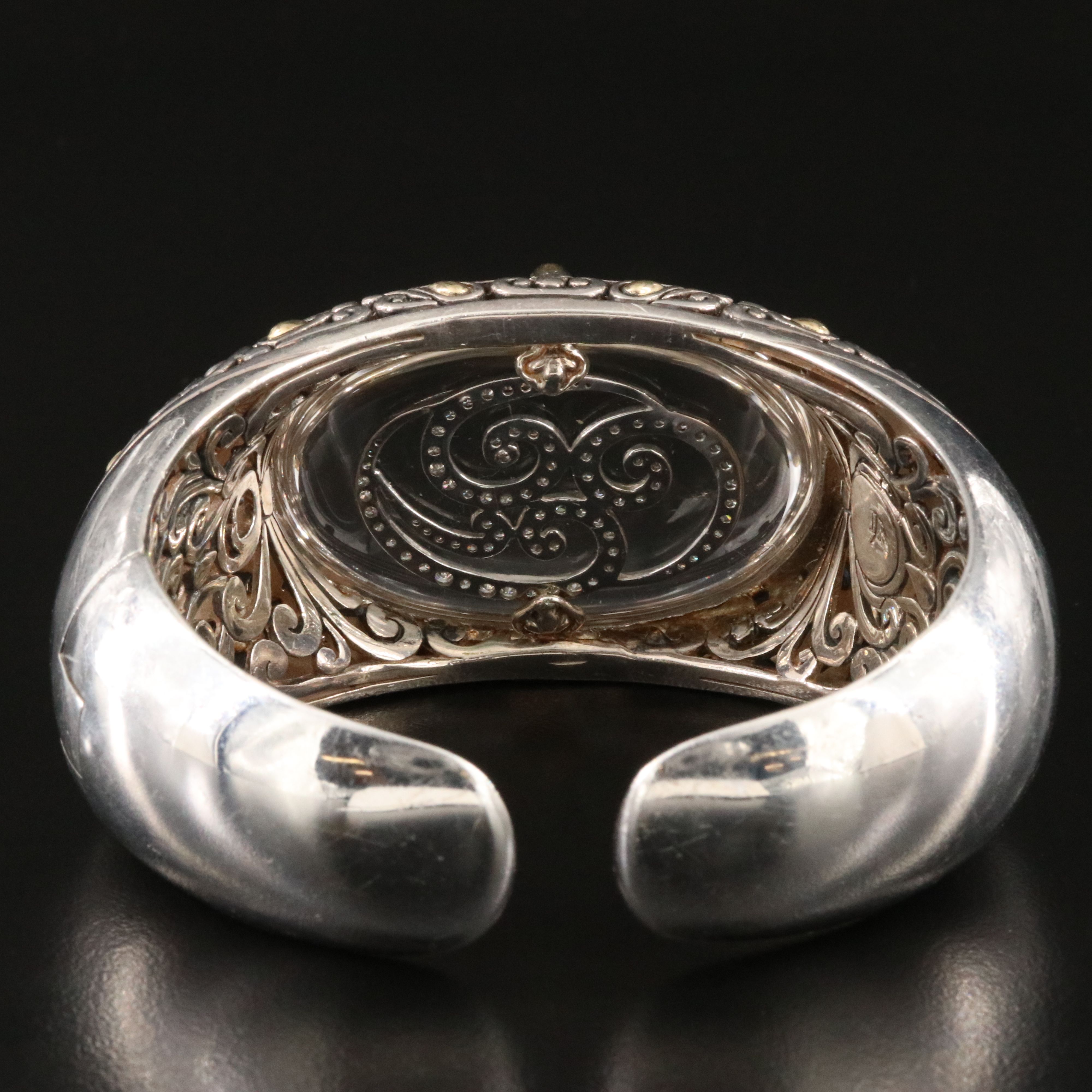 John Hardy Batu Sari Sterling, Quartz and Diamond Bracelet with 18K Accents