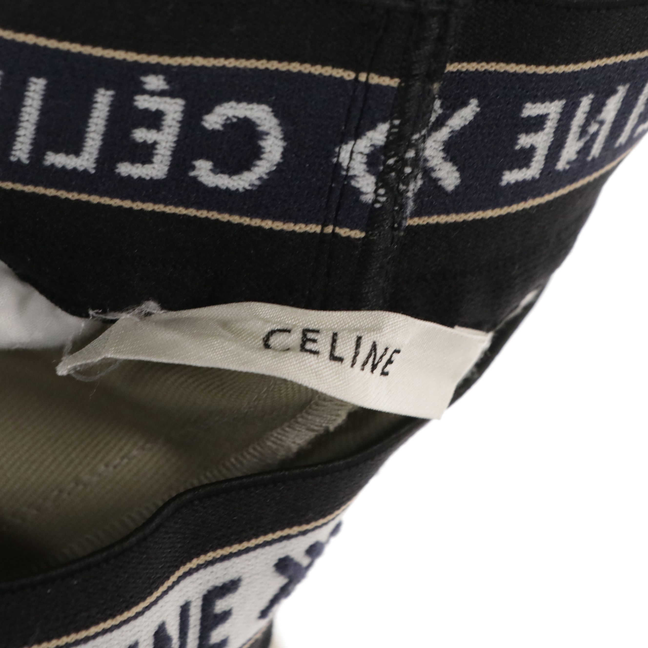 Céline Beige Wool Pleated Wide-Leg Trousers with Signature Sporty Elastic Band