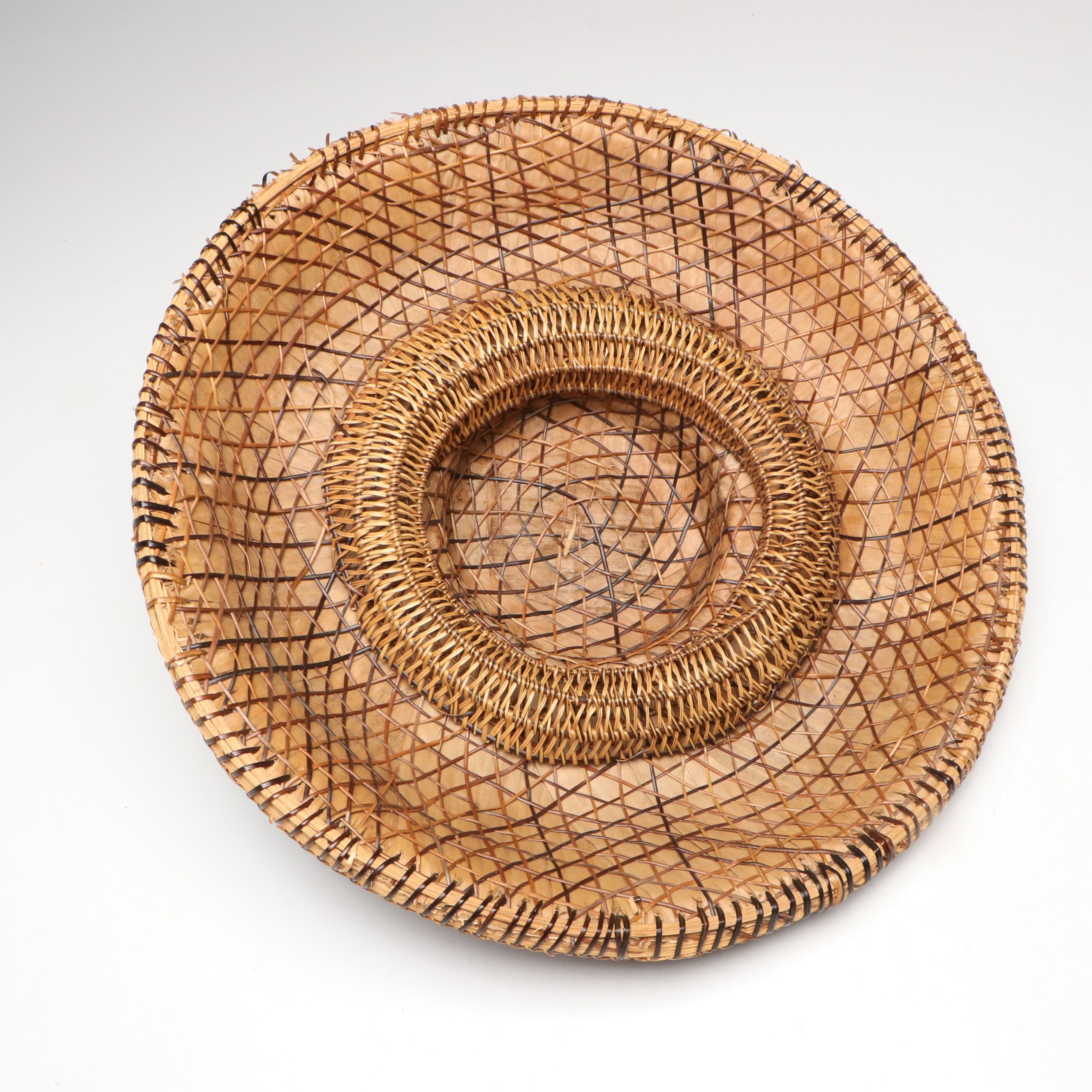 Filipino Handwoven Bamboo and Rattan Salakot with Other Traditional Asian Hats