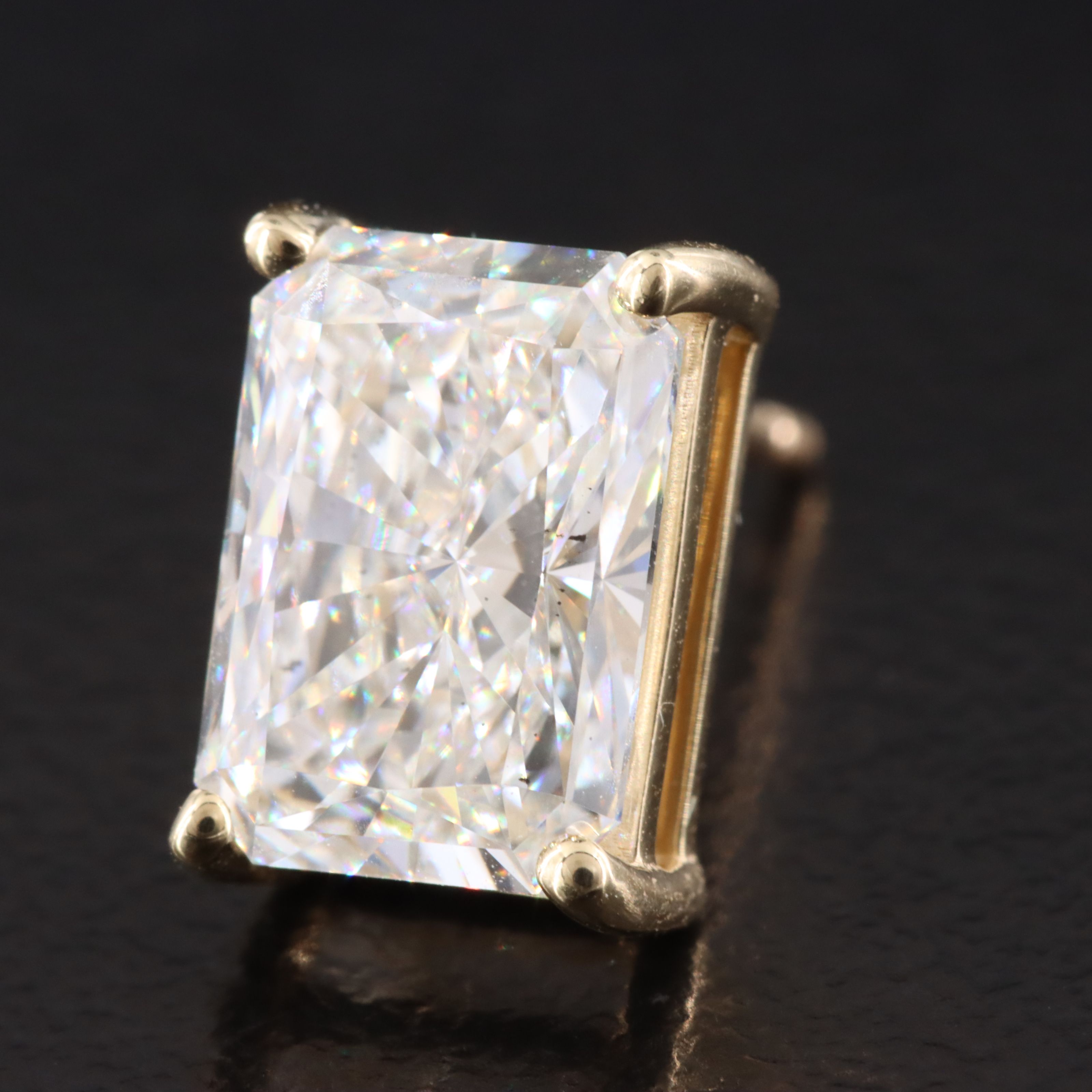 14K 3.79 CTW Lab Grown Diamond Stud Earrings with Online Digital IGI Reports