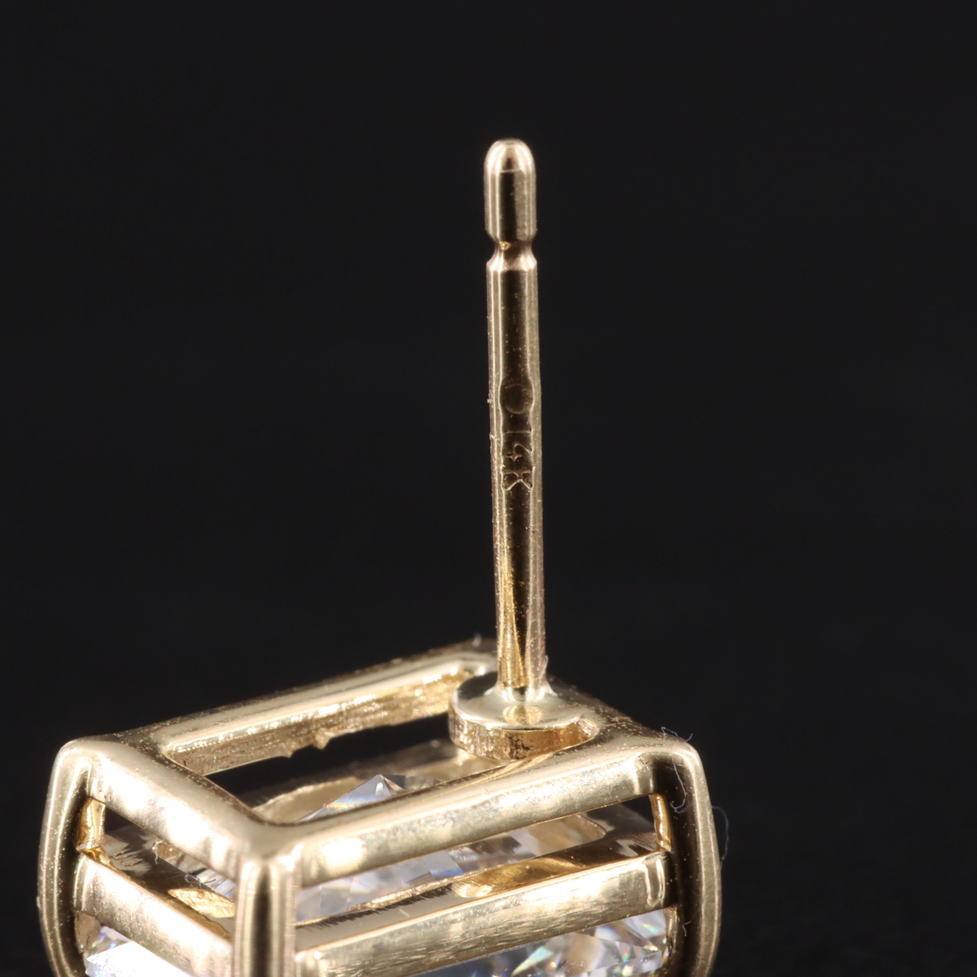 14K 3.79 CTW Lab Grown Diamond Stud Earrings with Online Digital IGI Reports