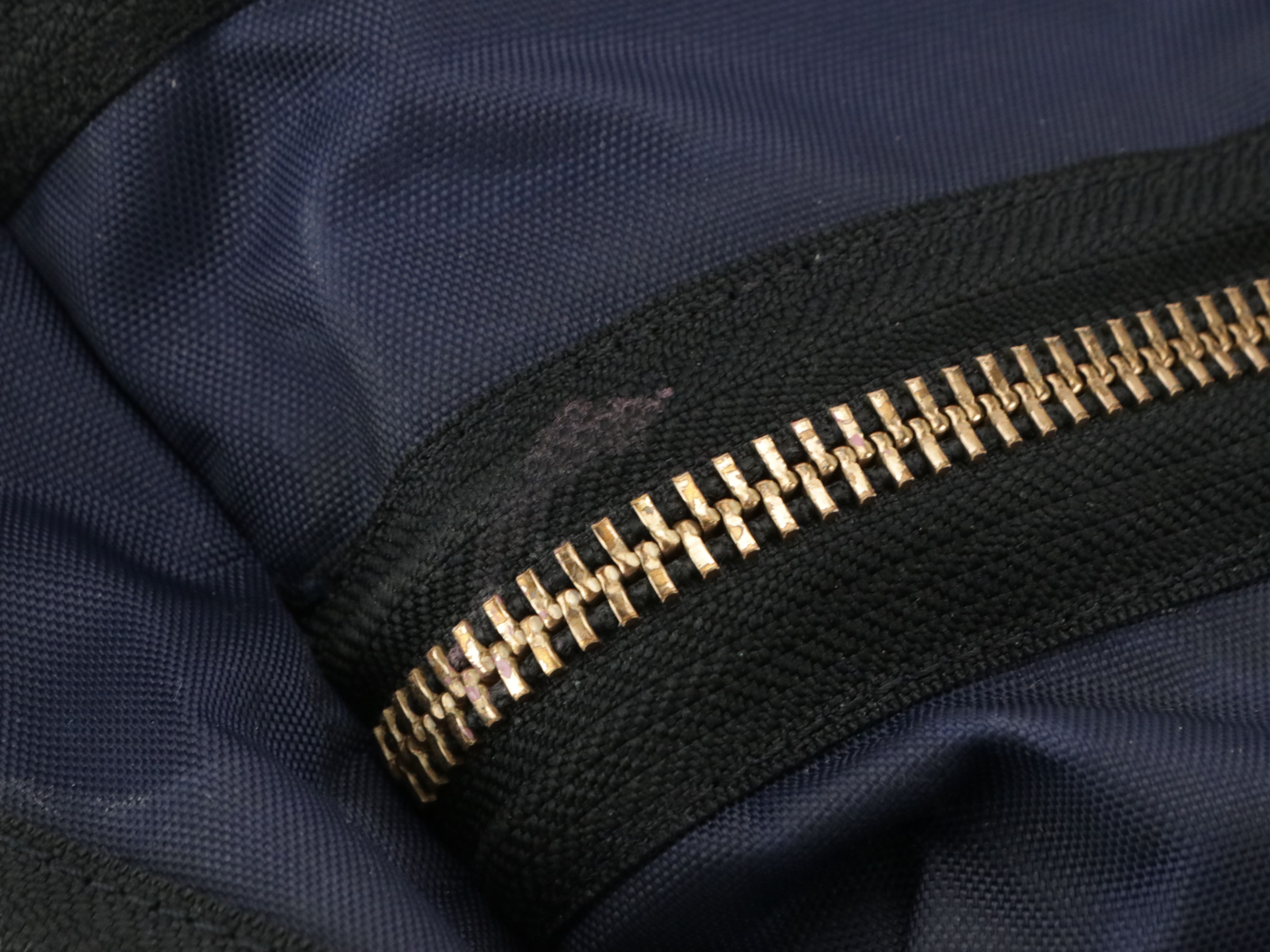 Marc Jacobs Biker Backpack in Navy Blue Nylon and Black Leather Trim