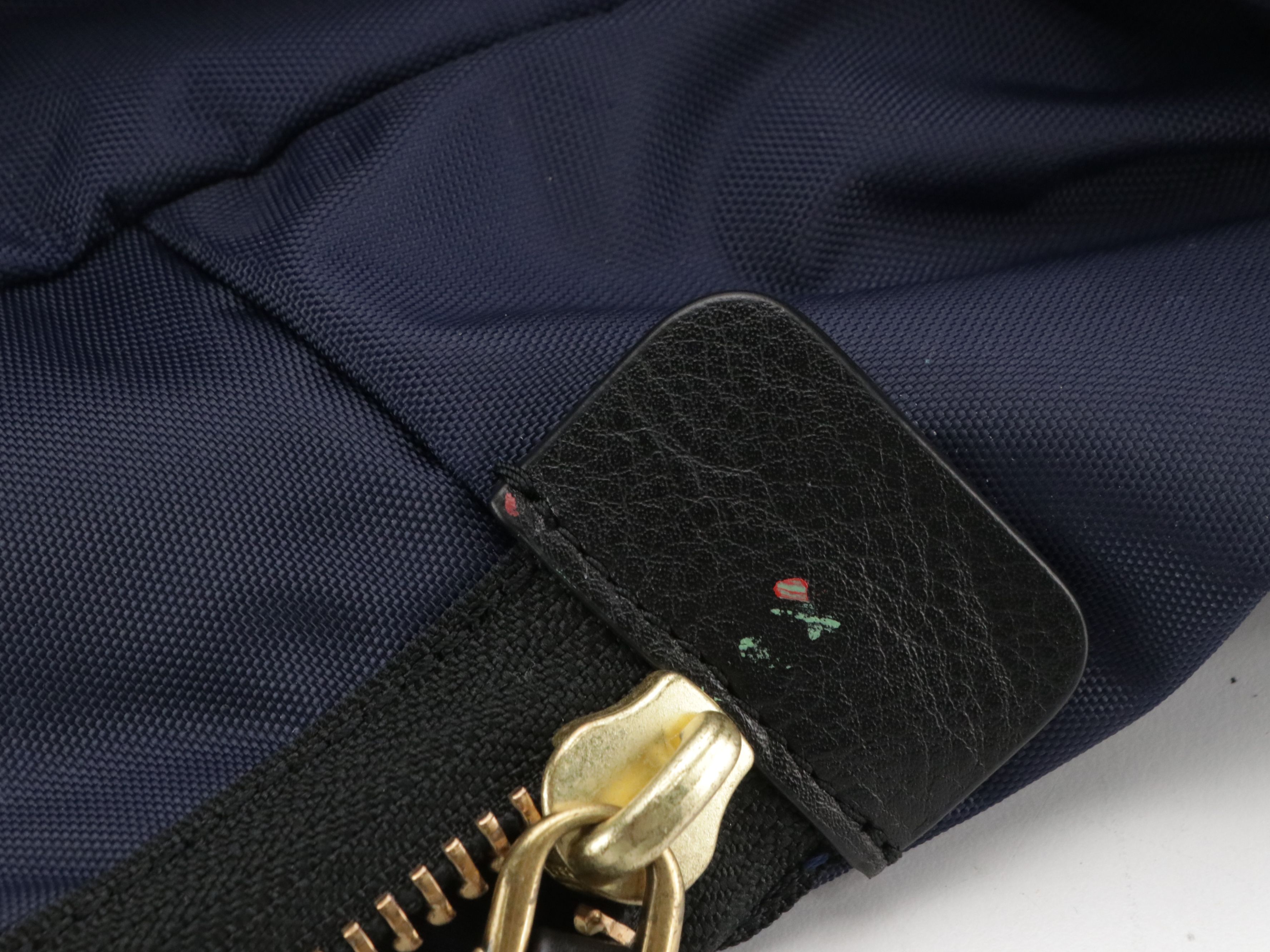 Marc Jacobs Biker Backpack in Navy Blue Nylon and Black Leather Trim