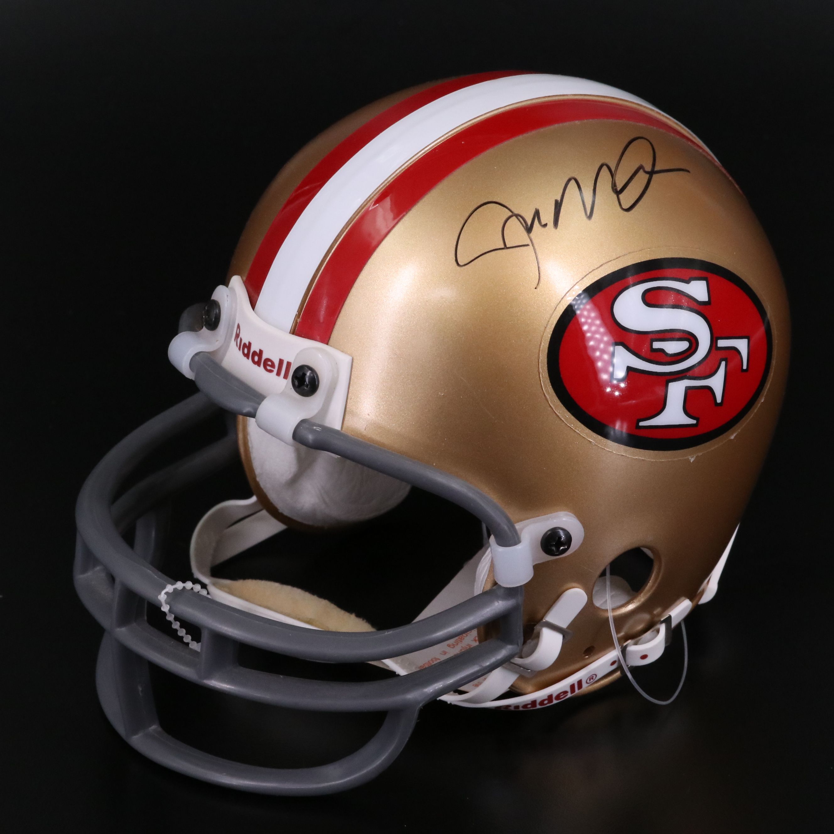 Joe Montana Signed San Francisco 49ers Riddell Mini Football Helmet