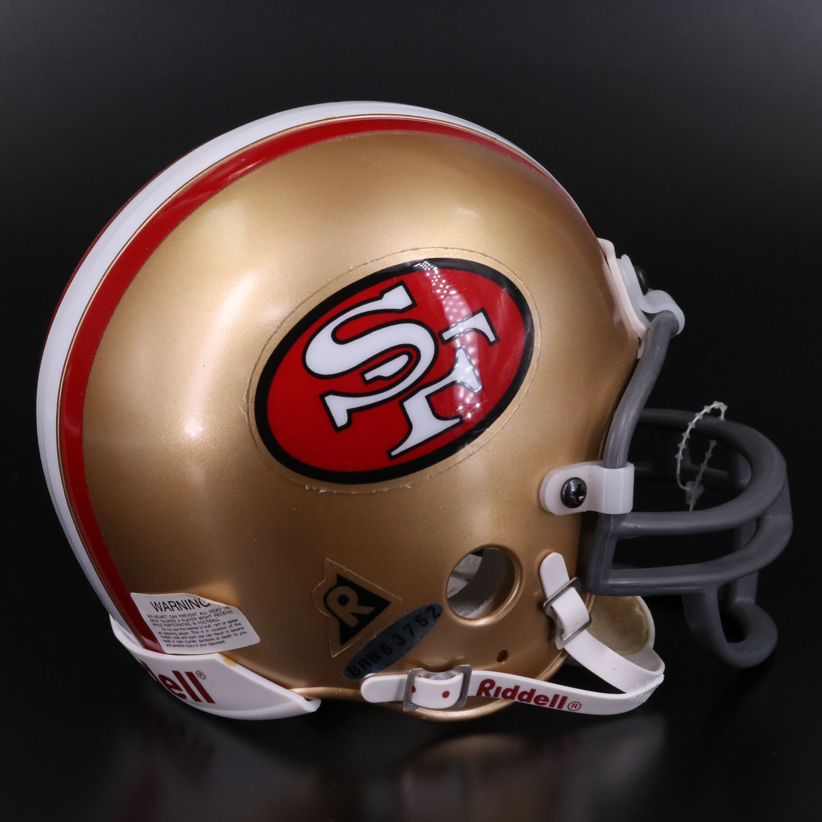 Joe Montana Signed San Francisco 49ers Riddell Mini Football Helmet