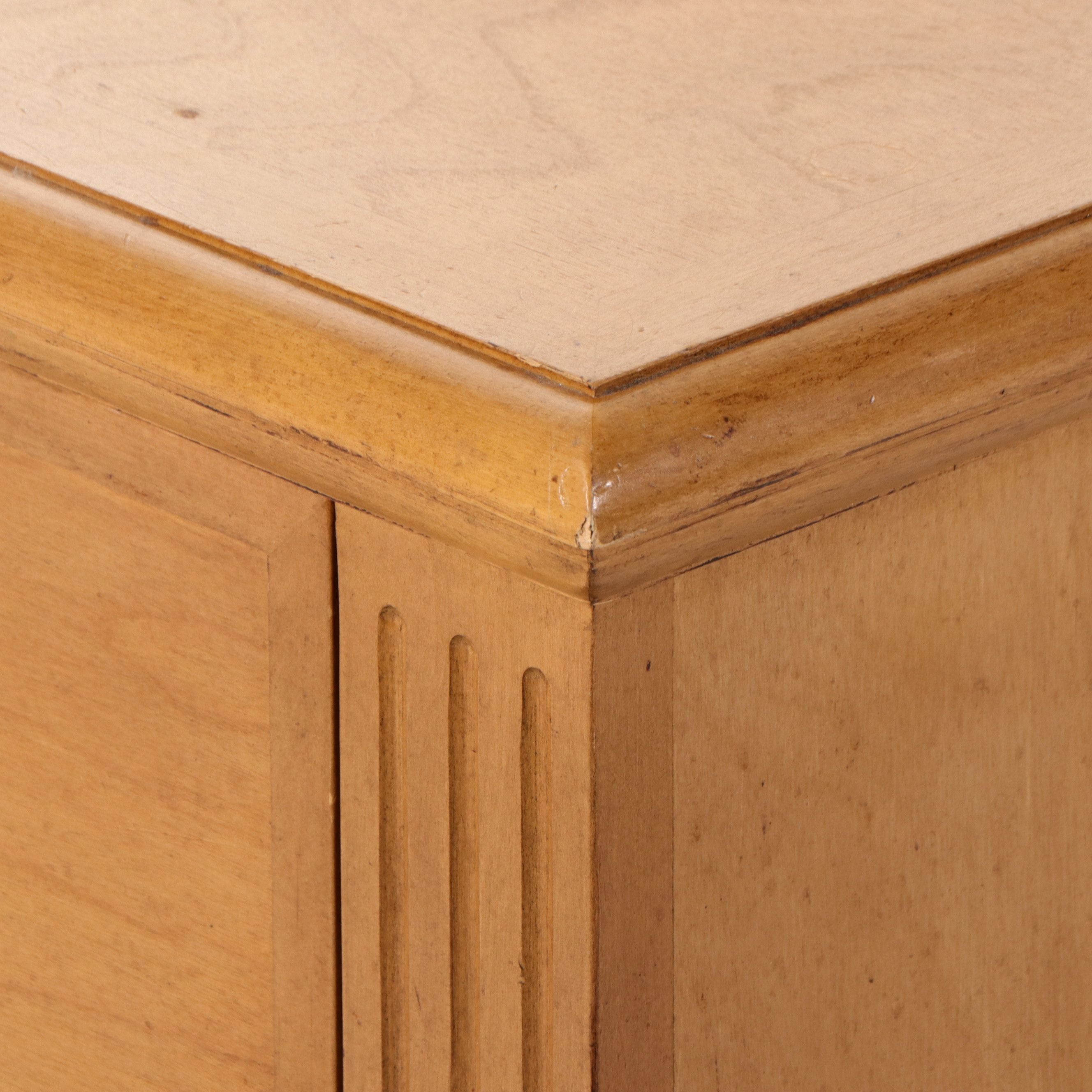 Neoclassical Revival Two-Drawer Commode with Serpentine Feet