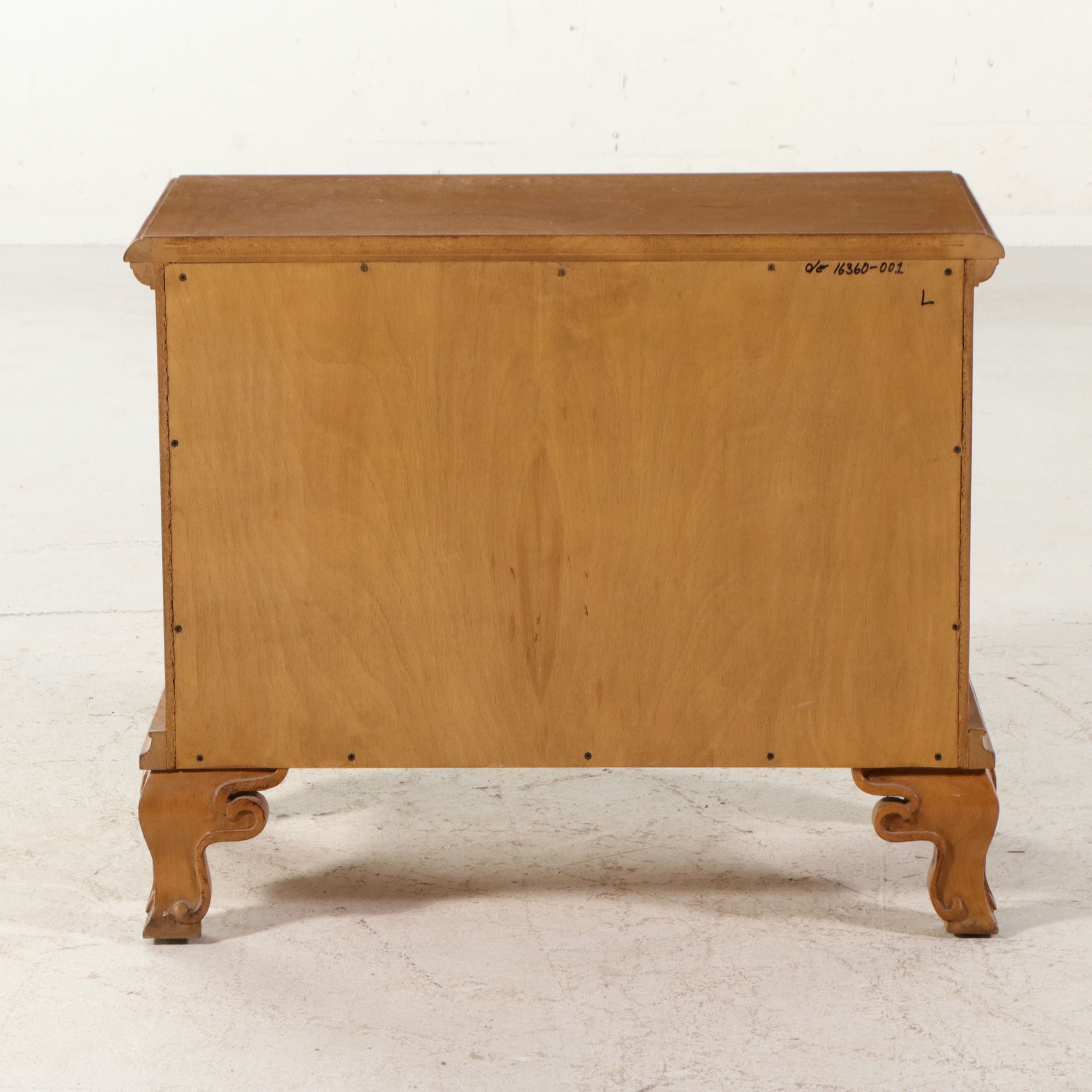 Neoclassical Revival Two-Drawer Commode with Serpentine Feet