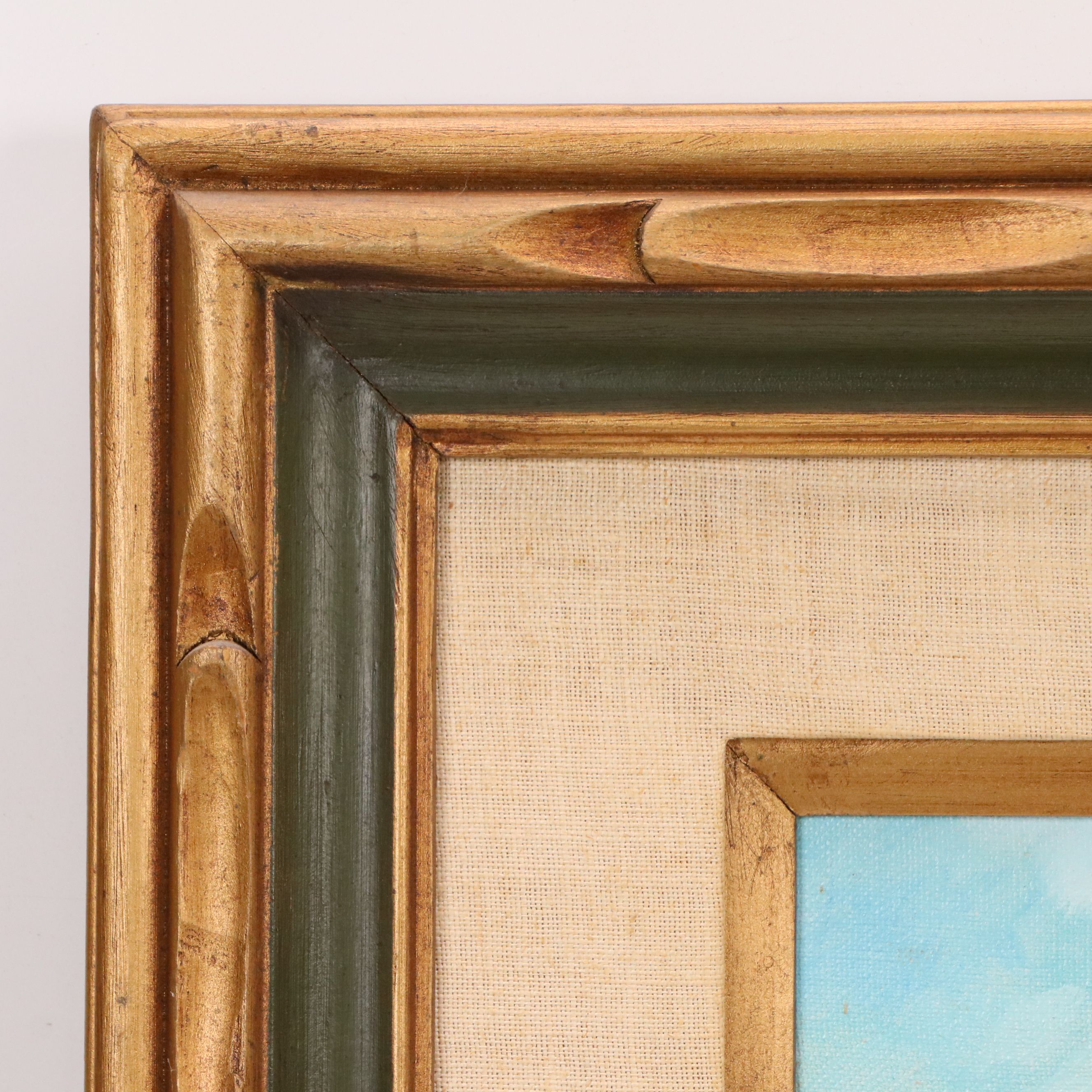 Roe Kiesling Oil Painting of Southwestern Indigenous Family in Wagon, 20th C.