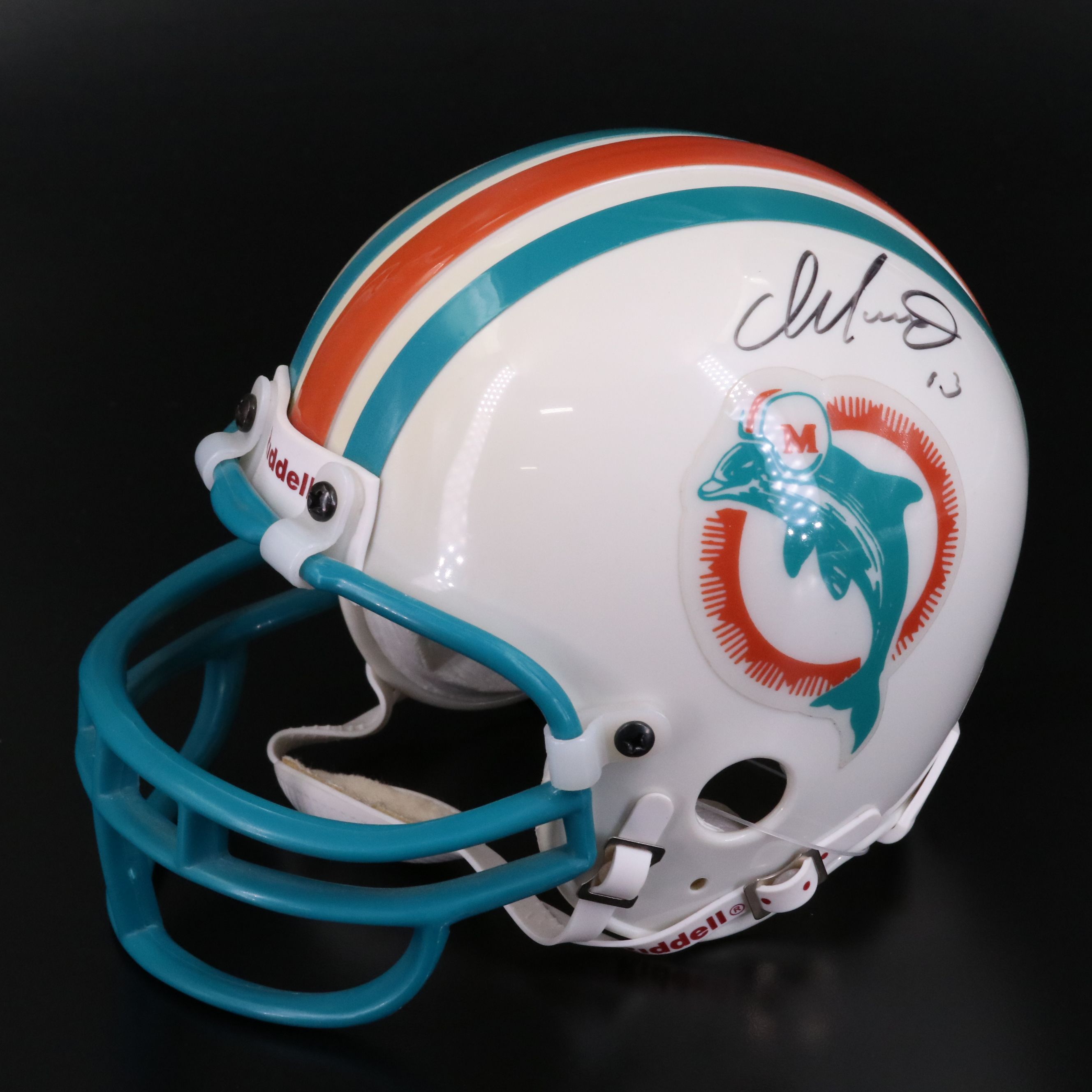 Dan Marino Signed Miami Dolphins Riddell Mini Football Helmet