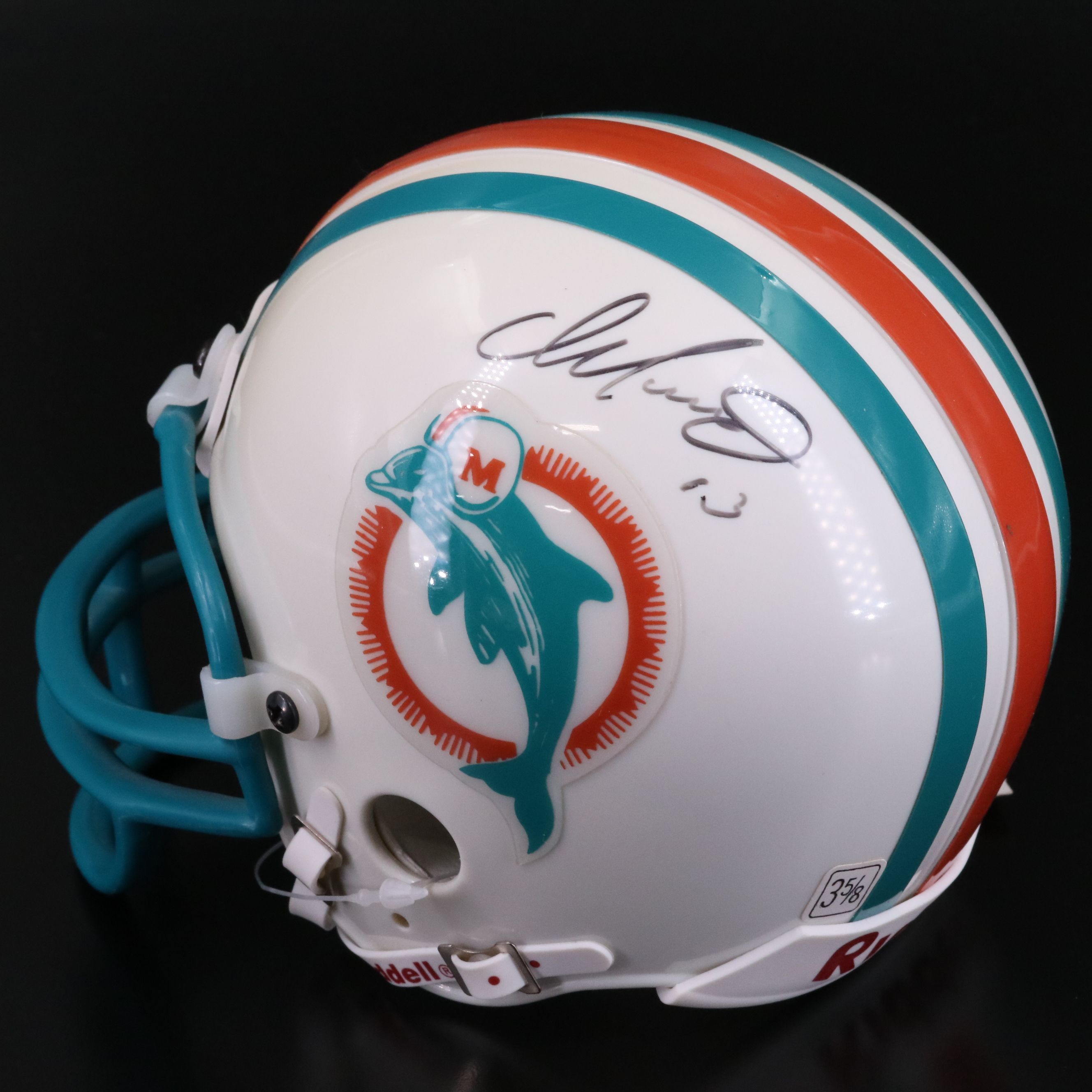 Dan Marino Signed Miami Dolphins Riddell Mini Football Helmet