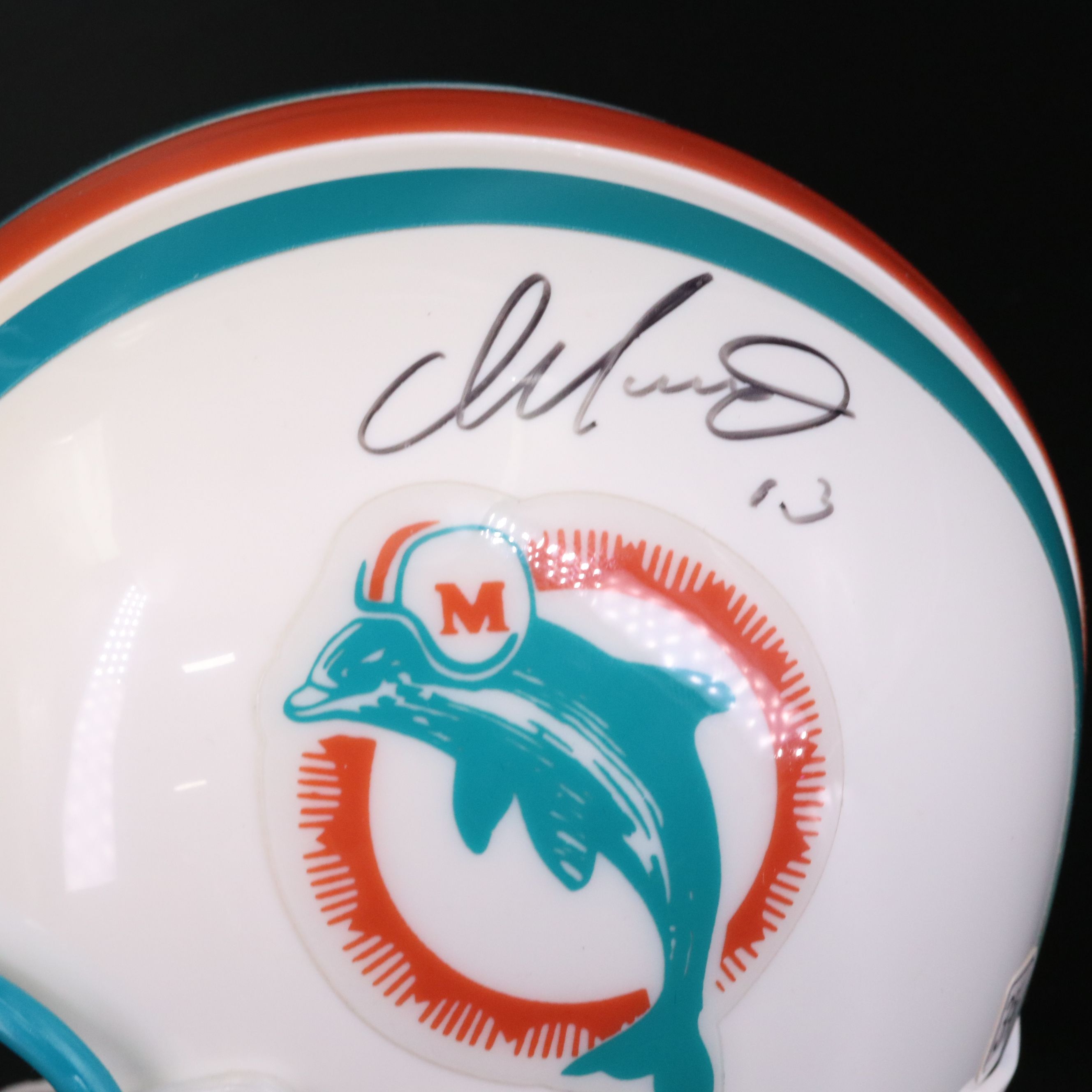 Dan Marino Signed Miami Dolphins Riddell Mini Football Helmet