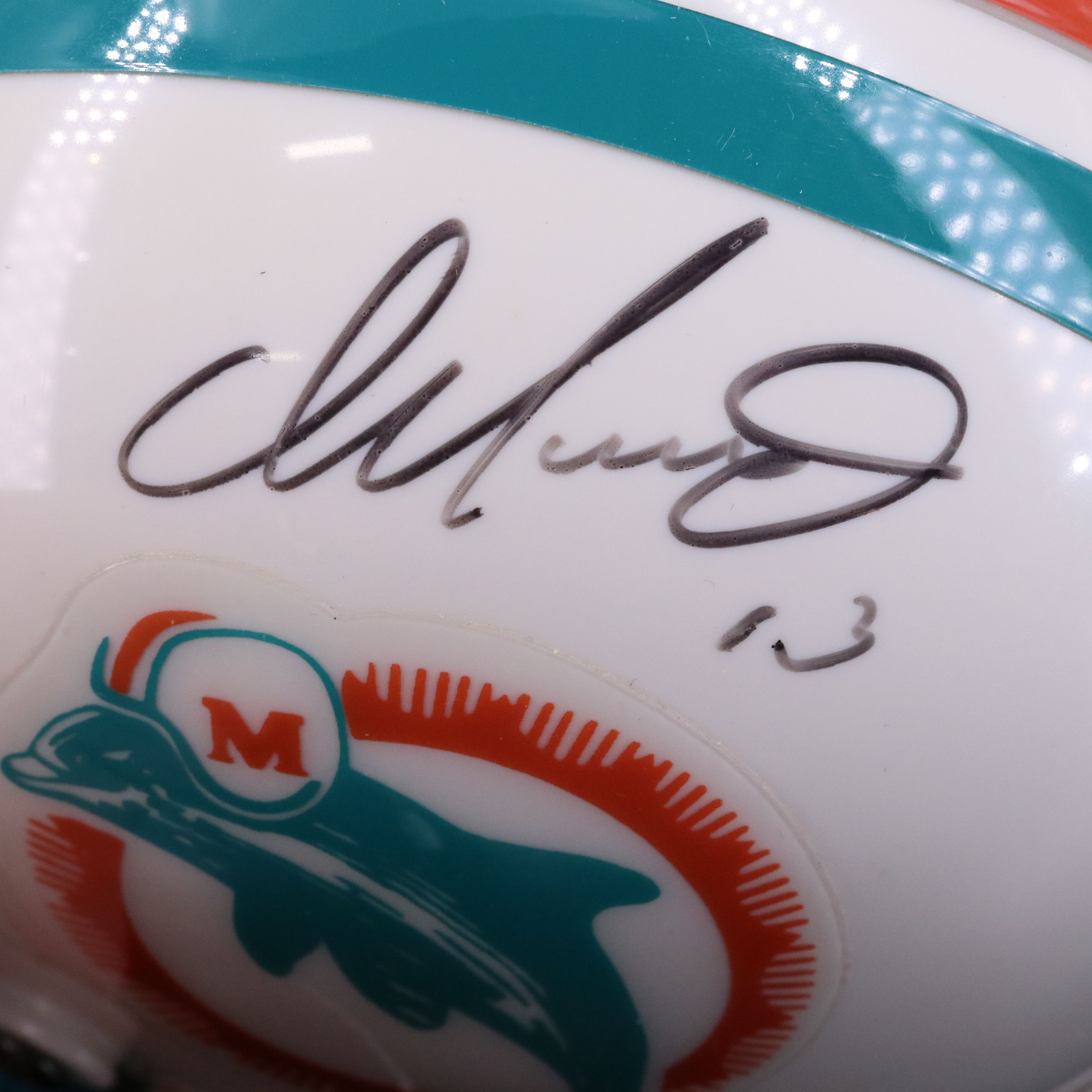 Dan Marino Signed Miami Dolphins Riddell Mini Football Helmet