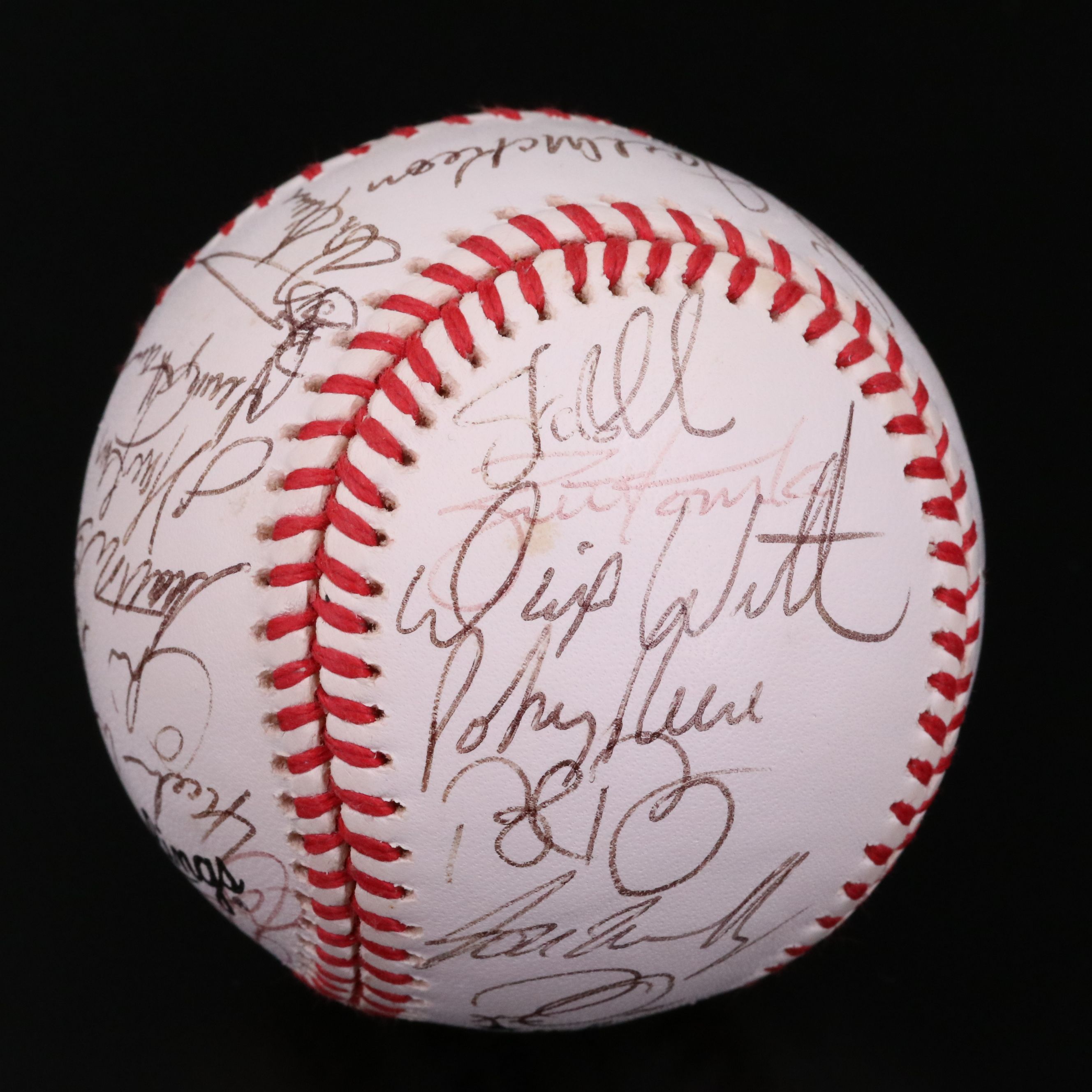 1998 Cincinnati Reds Team Signed Baseball with Barry Larkin and Jack McKeon