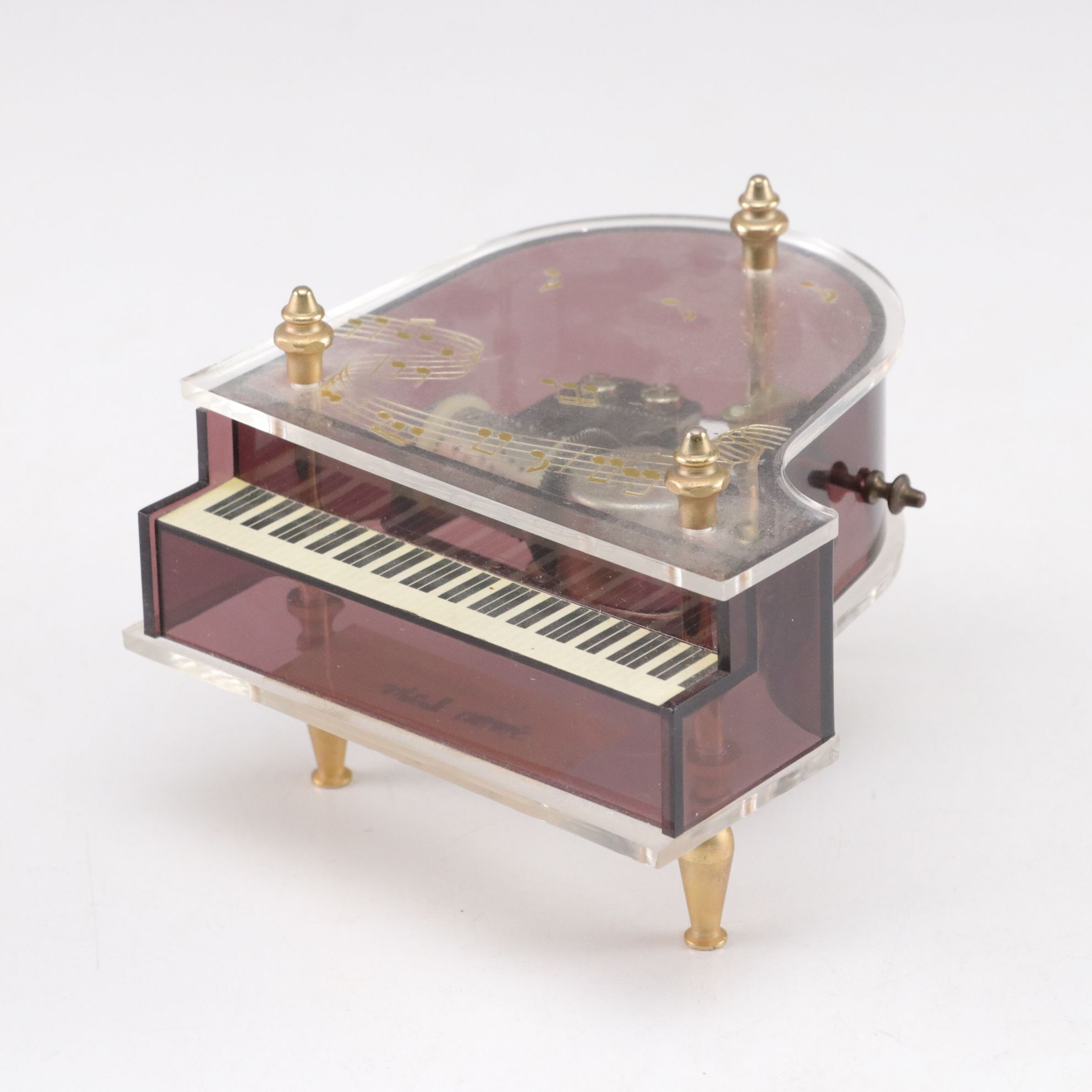 Grand Piano Music Boxes with Desk Clock and Pitch Pipe