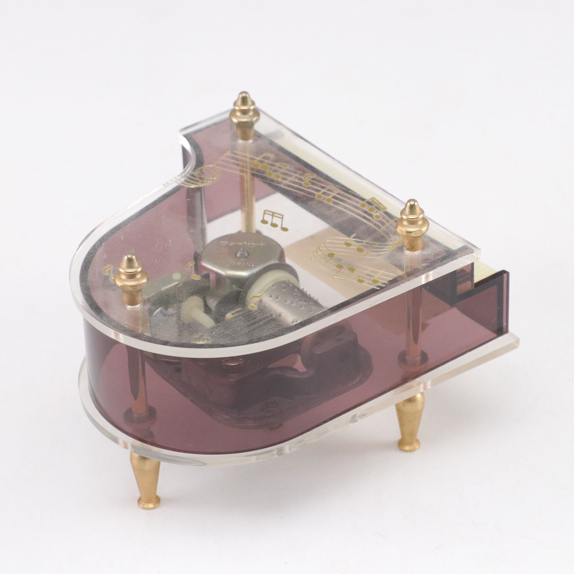 Grand Piano Music Boxes with Desk Clock and Pitch Pipe