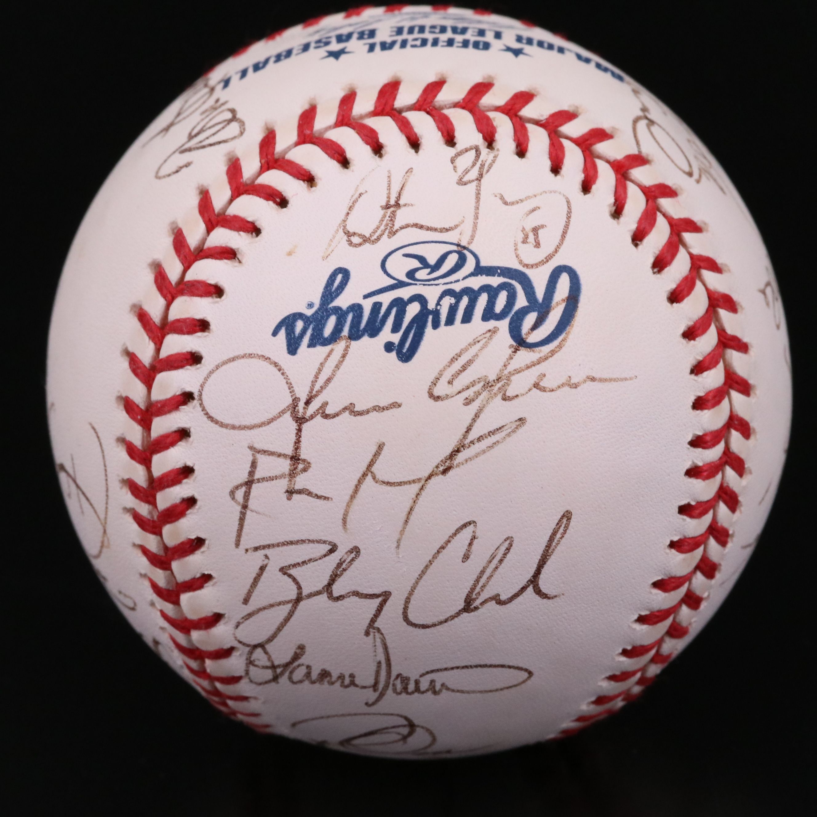 2001 Cincinnati Reds Team Signed Baseball with Bob Boone and More