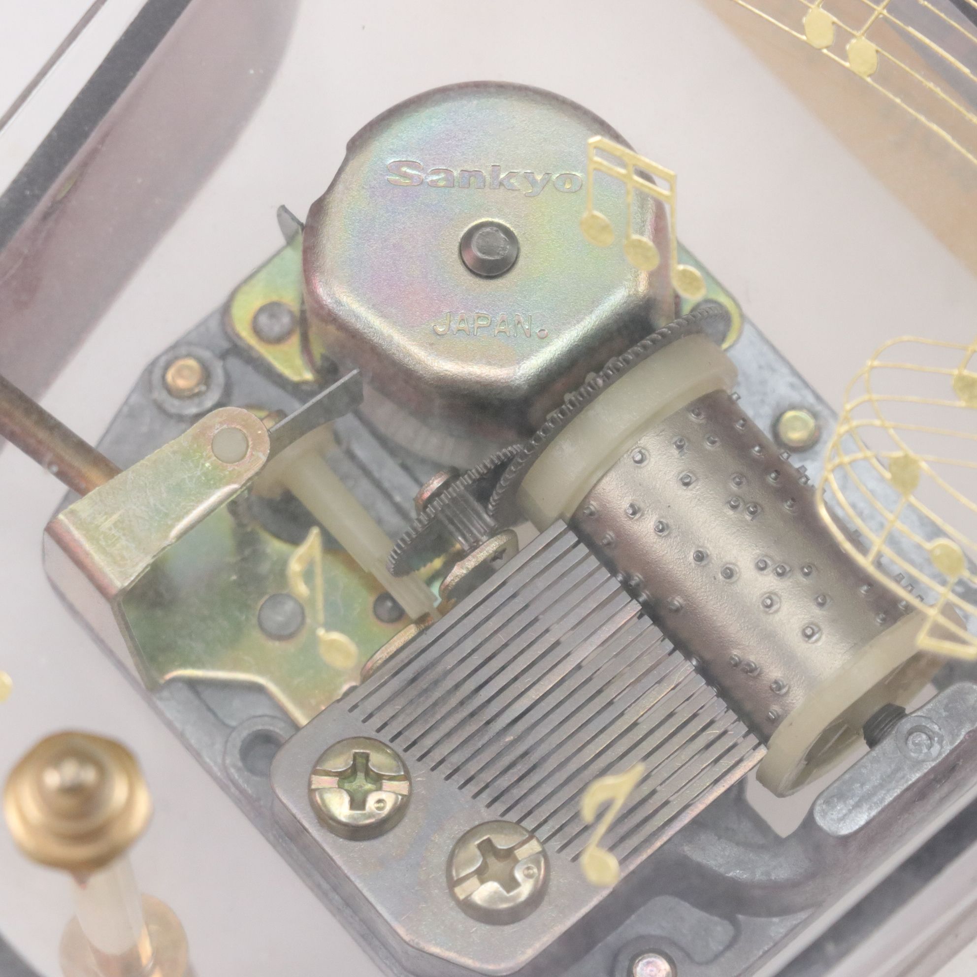 Grand Piano Music Boxes with Desk Clock and Pitch Pipe