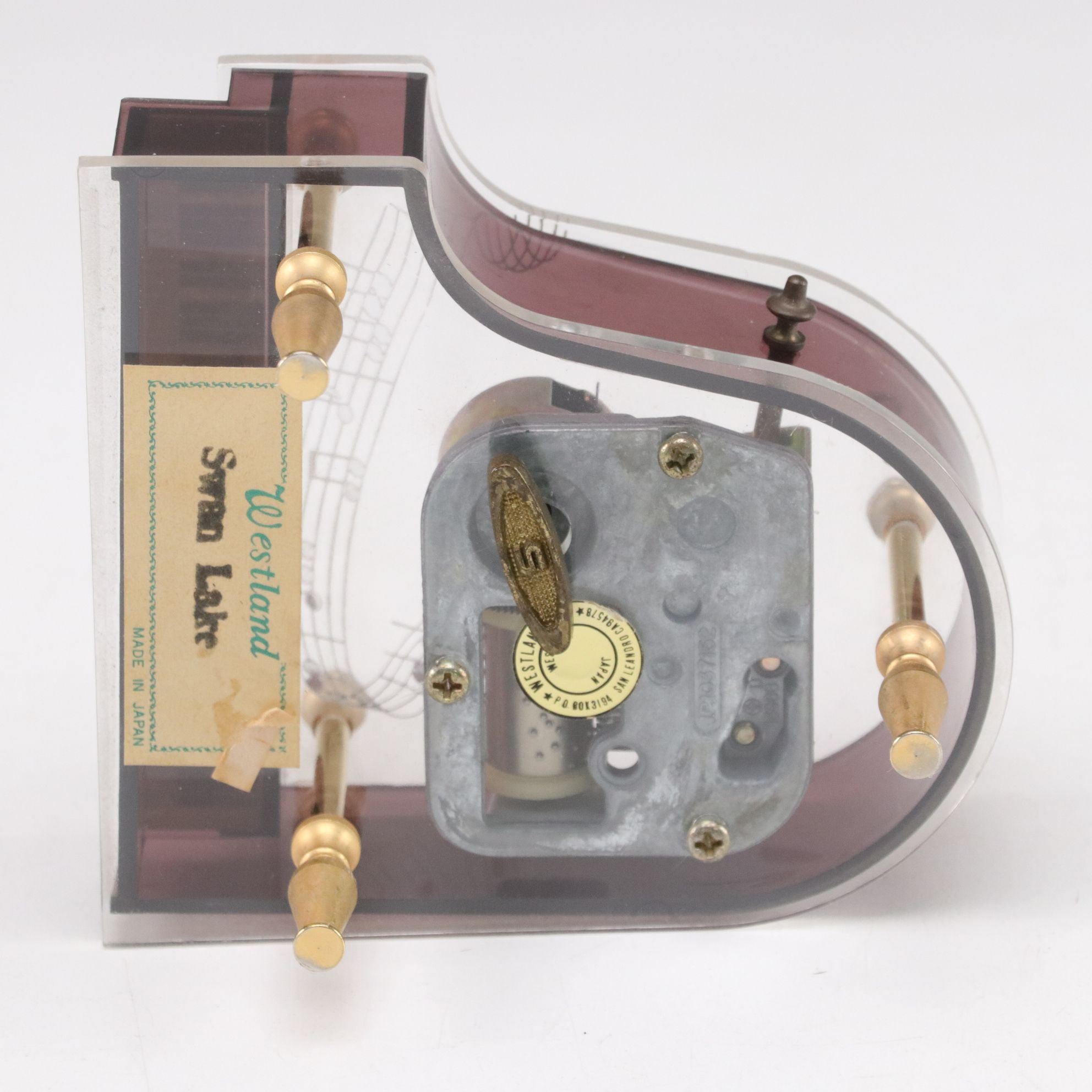 Grand Piano Music Boxes with Desk Clock and Pitch Pipe