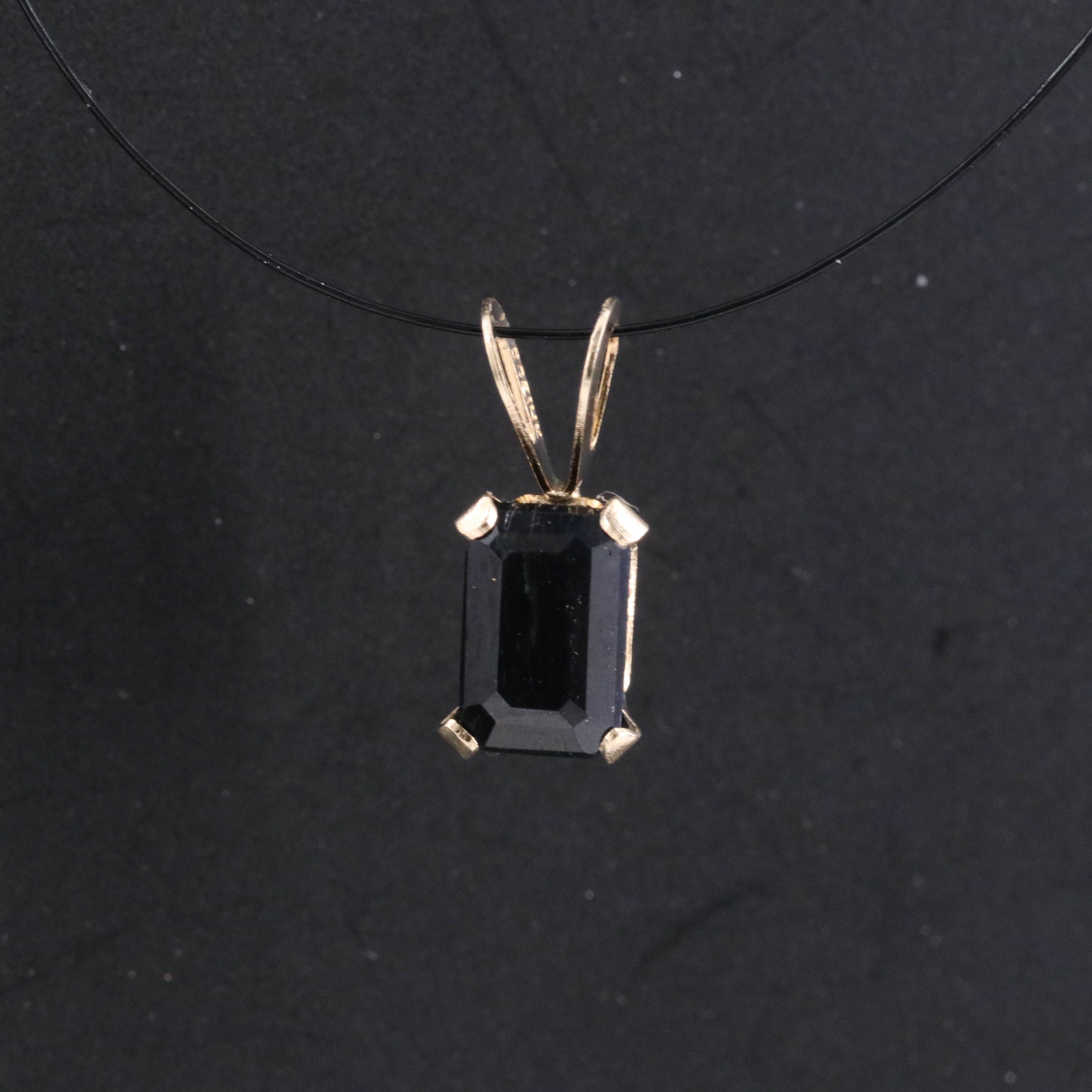 14K Sapphire Pendant