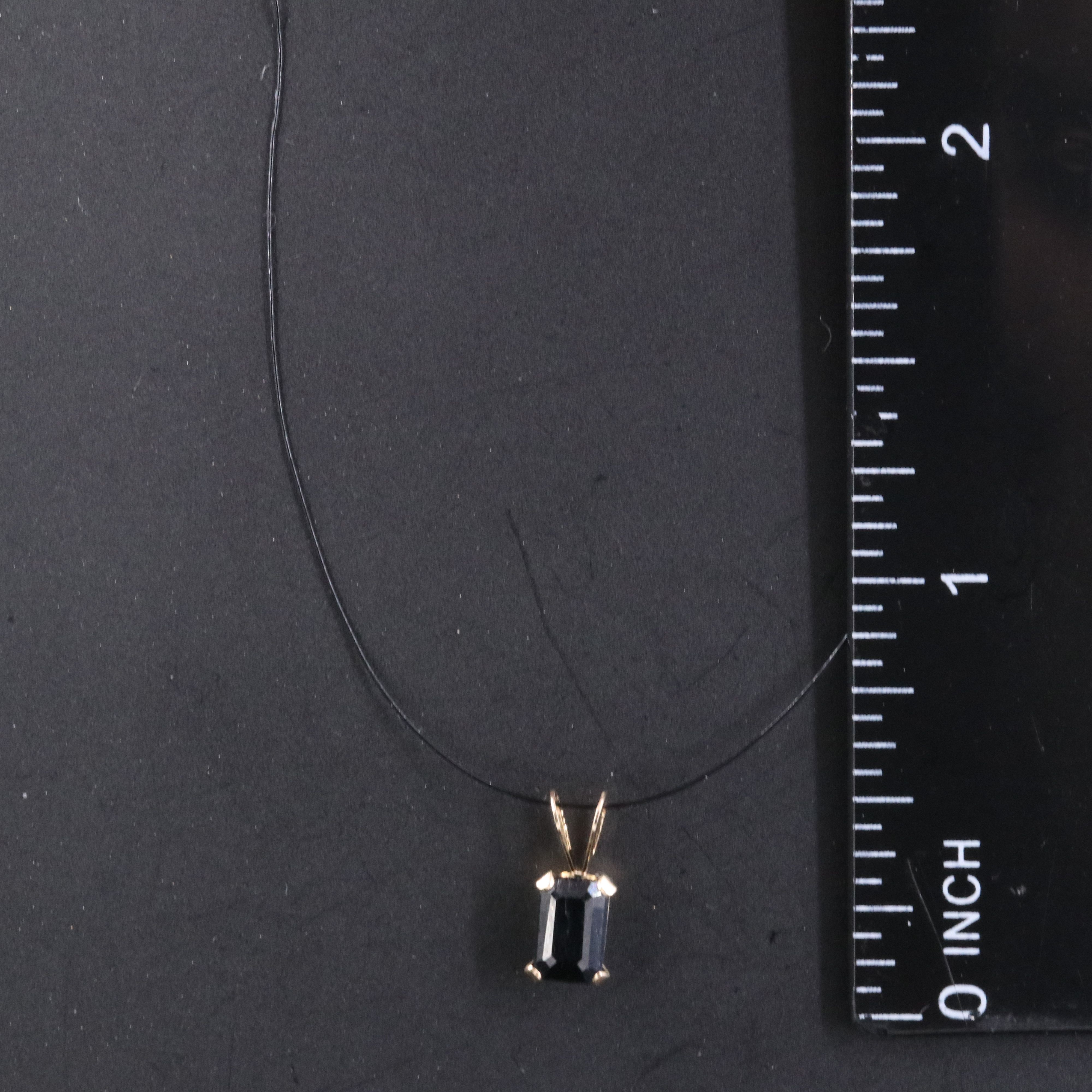 14K Sapphire Pendant