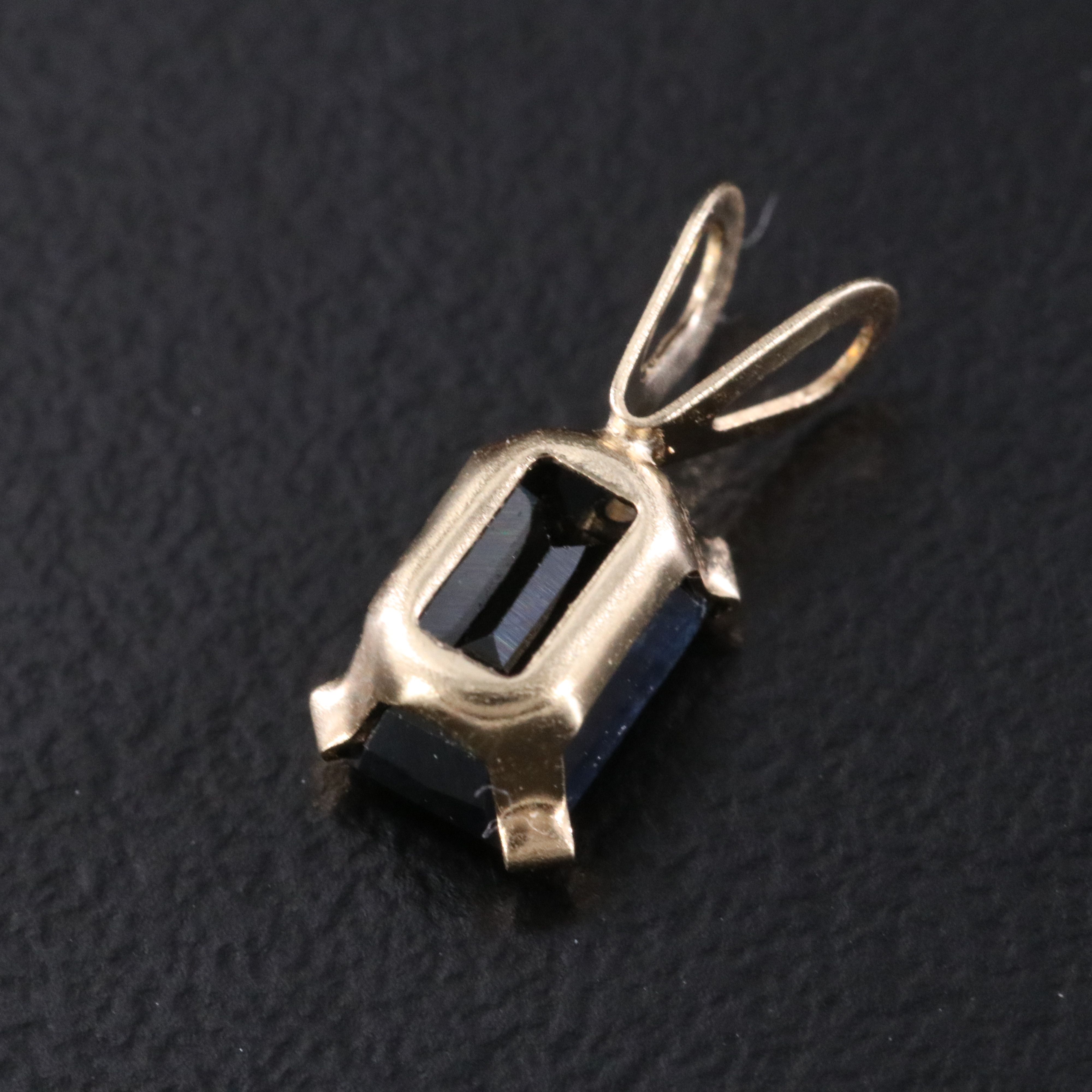 14K Sapphire Pendant