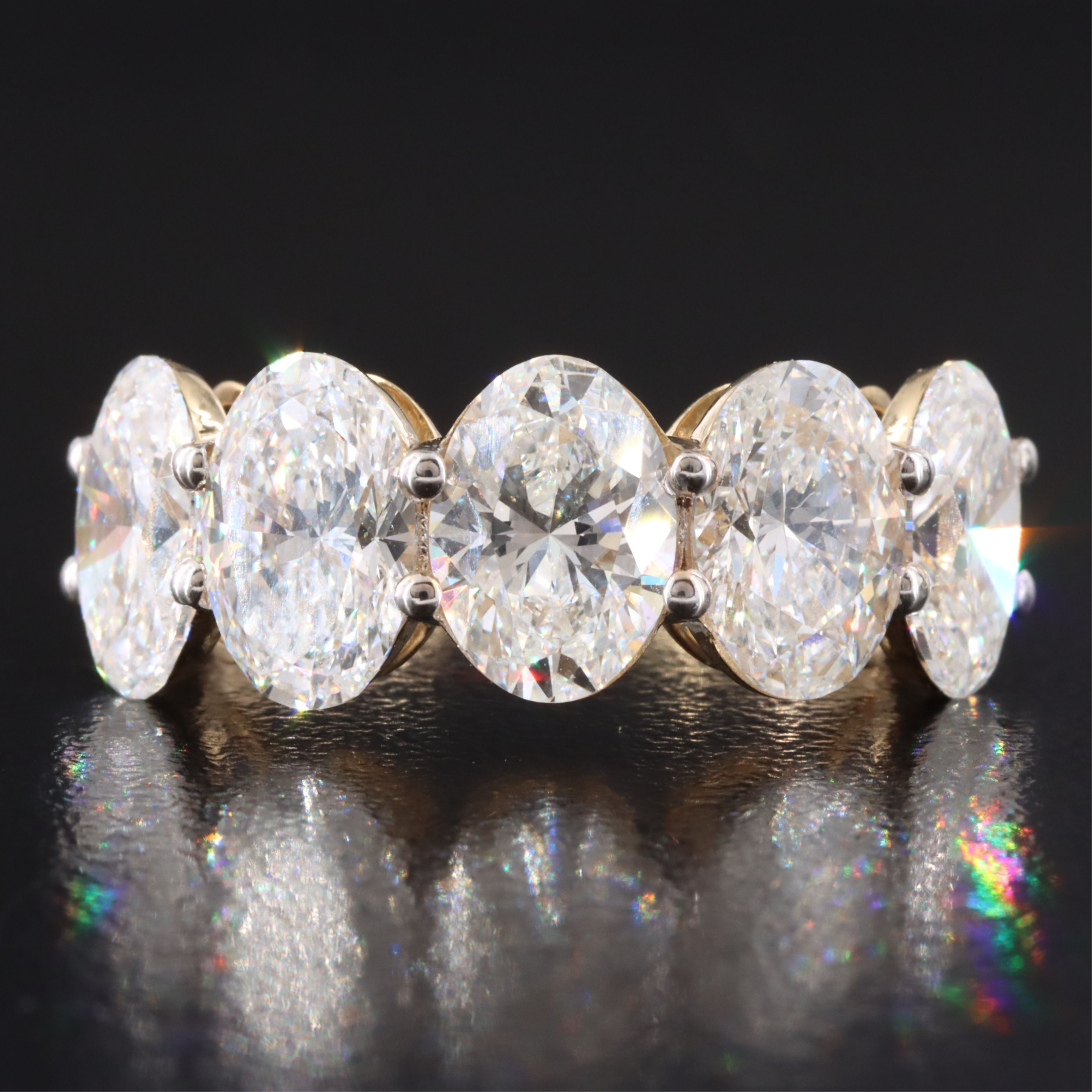14K 5.36 CTW Lab Grown Diamond Band