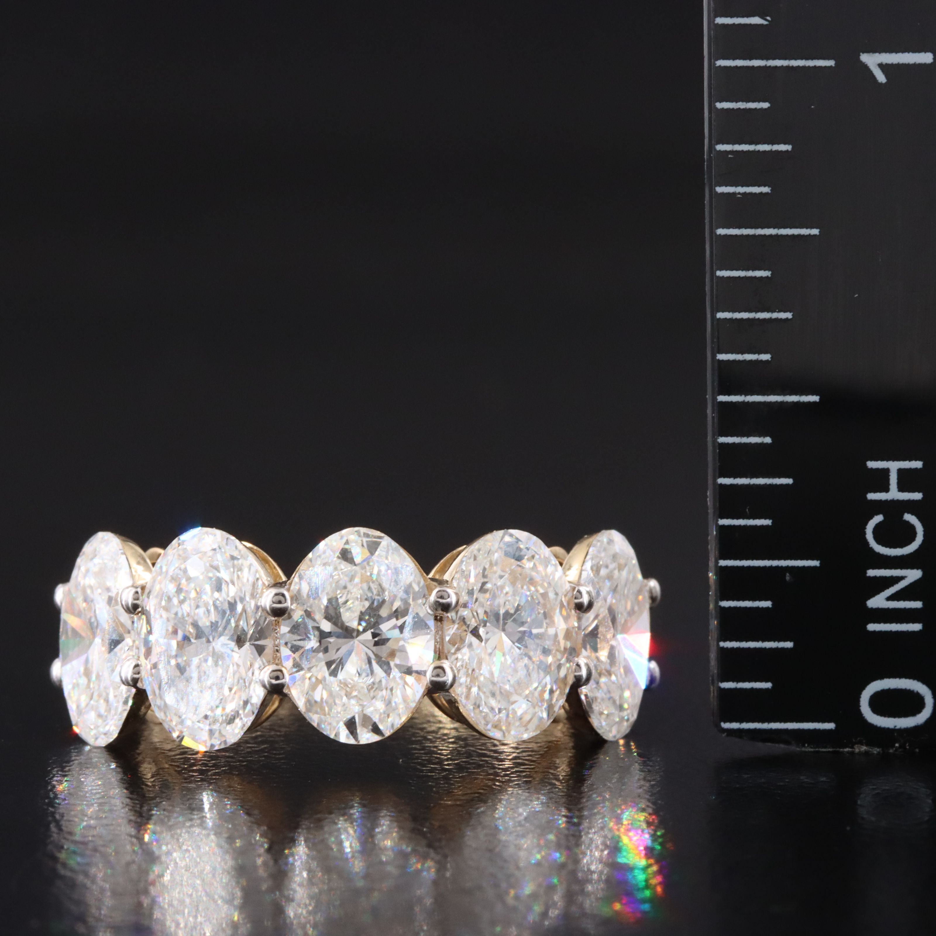 14K 5.36 CTW Lab Grown Diamond Band