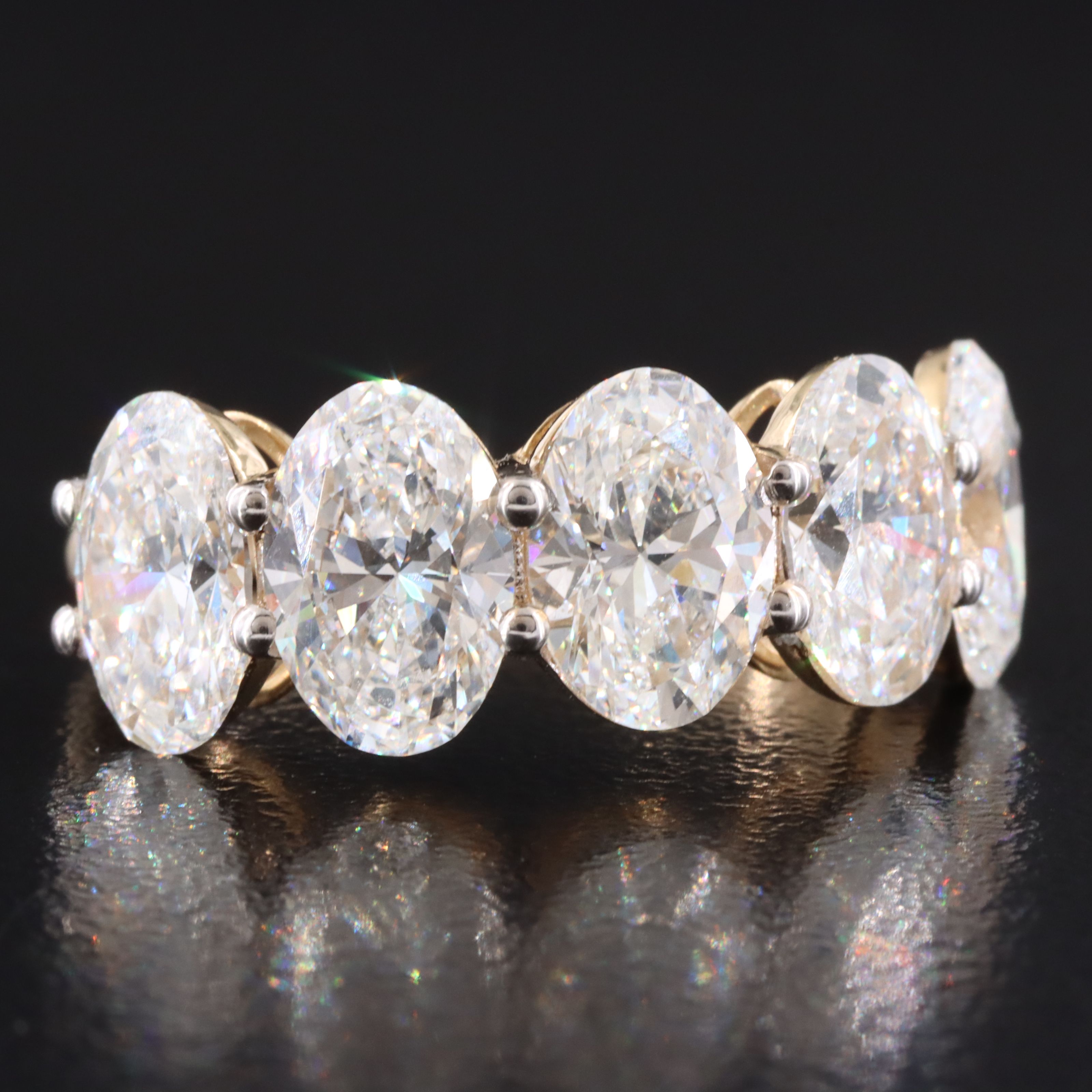 14K 5.36 CTW Lab Grown Diamond Band