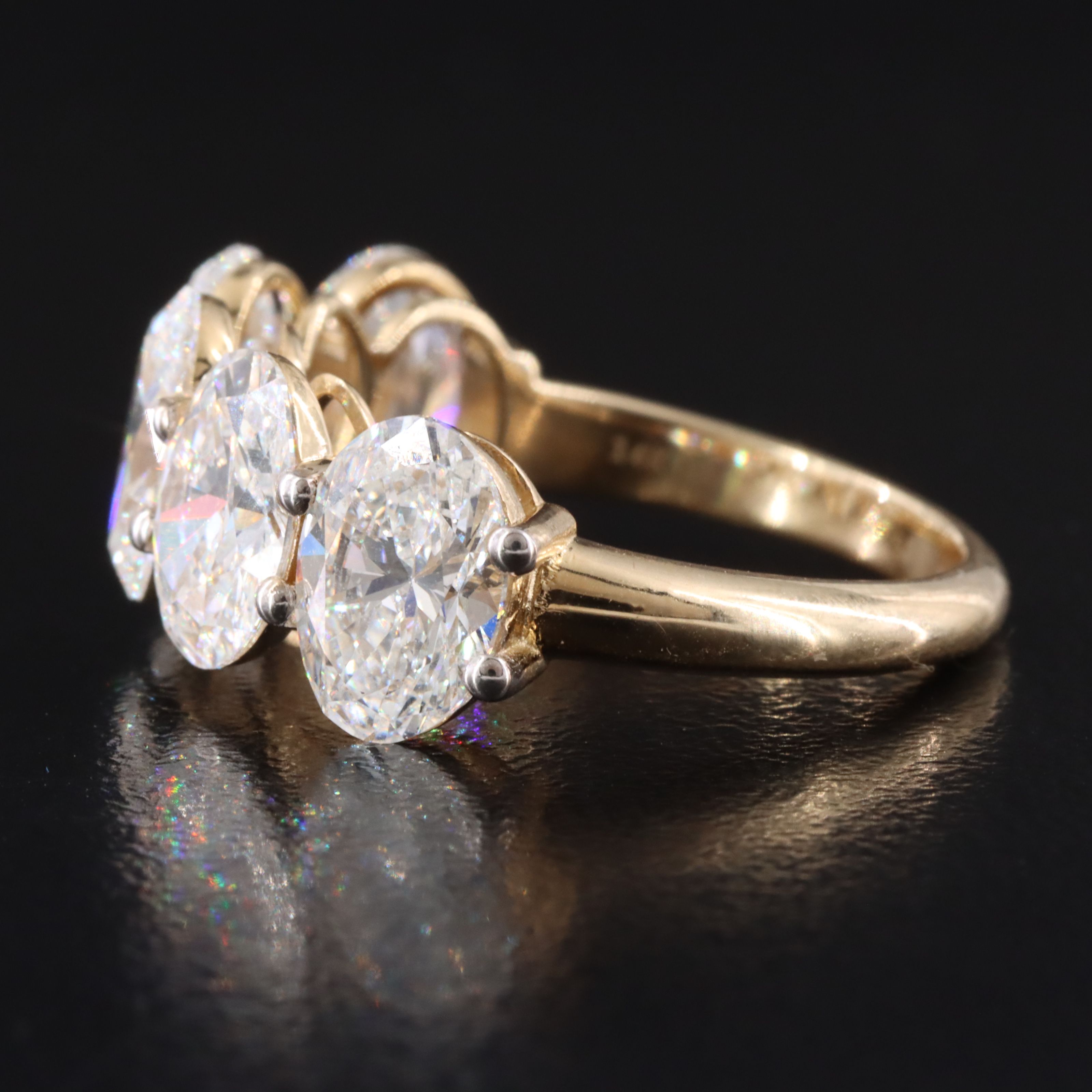 14K 5.36 CTW Lab Grown Diamond Band
