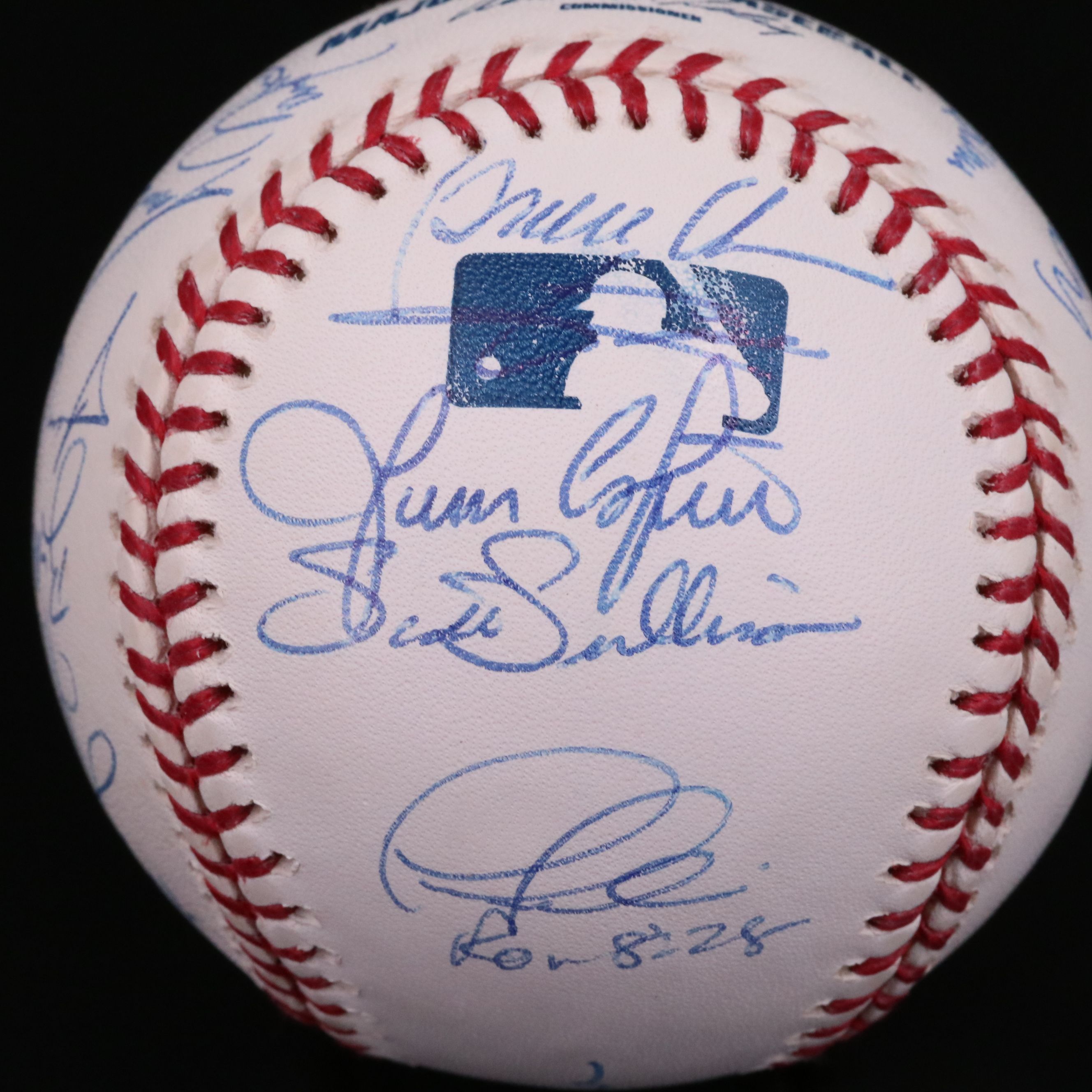 2002 Cincinnati Reds Team Signed Baseball with Sean Casey and Barry Larkin