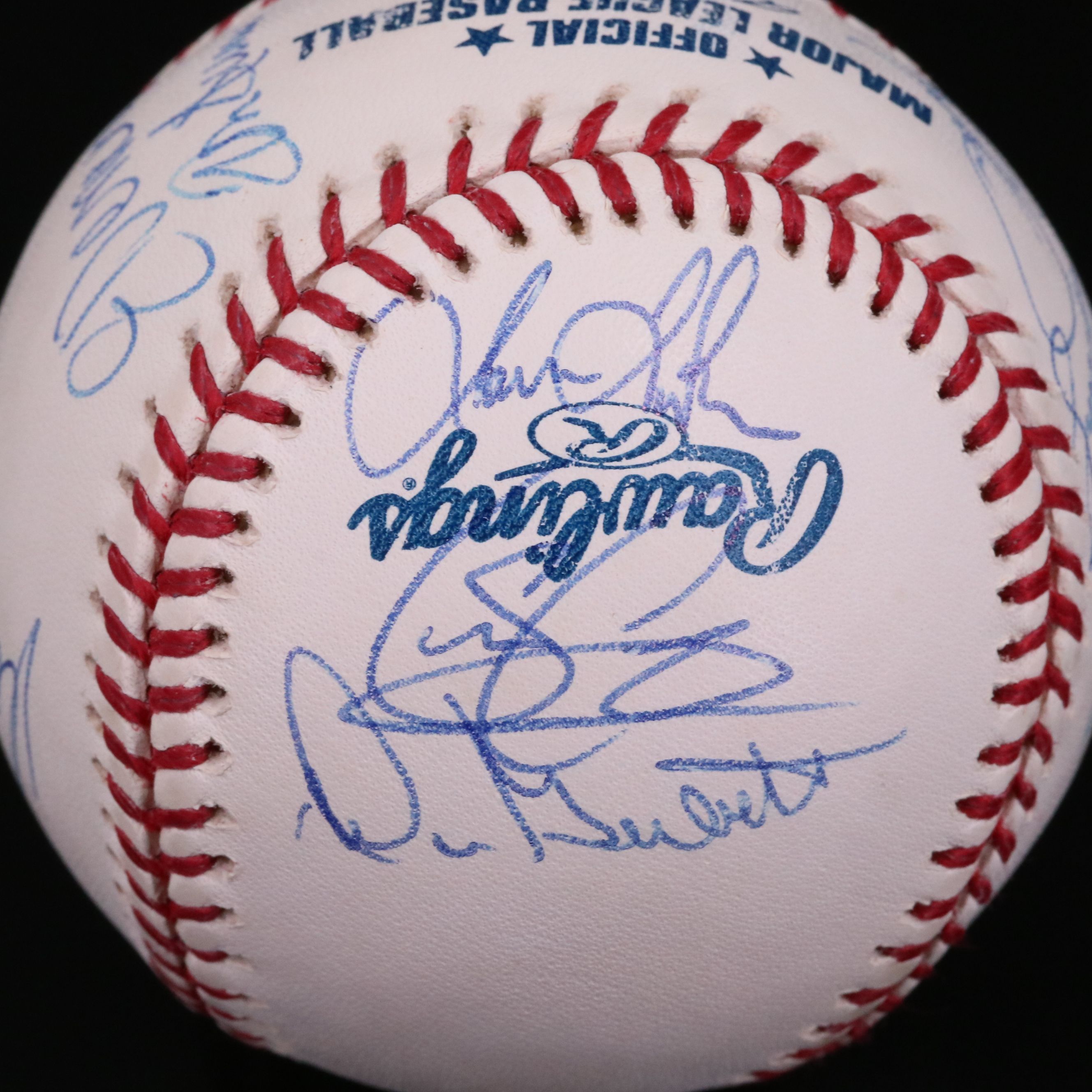 2002 Cincinnati Reds Team Signed Baseball with Sean Casey and Barry Larkin