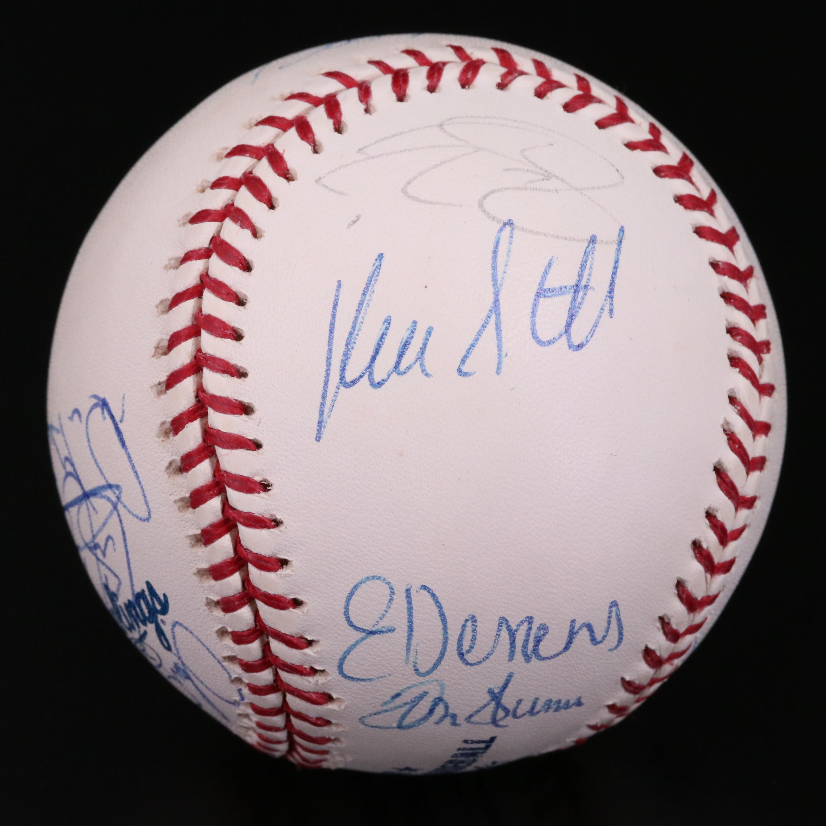 2002 Cincinnati Reds Team Signed Baseball with Sean Casey and Barry Larkin