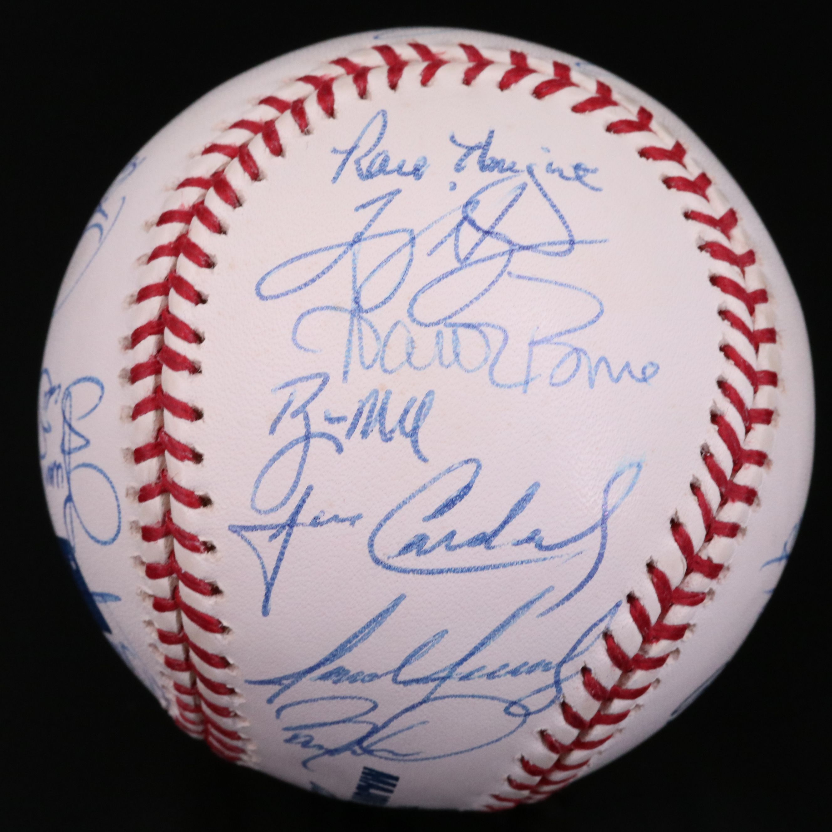 2002 Cincinnati Reds Team Signed Baseball with Sean Casey and Barry Larkin