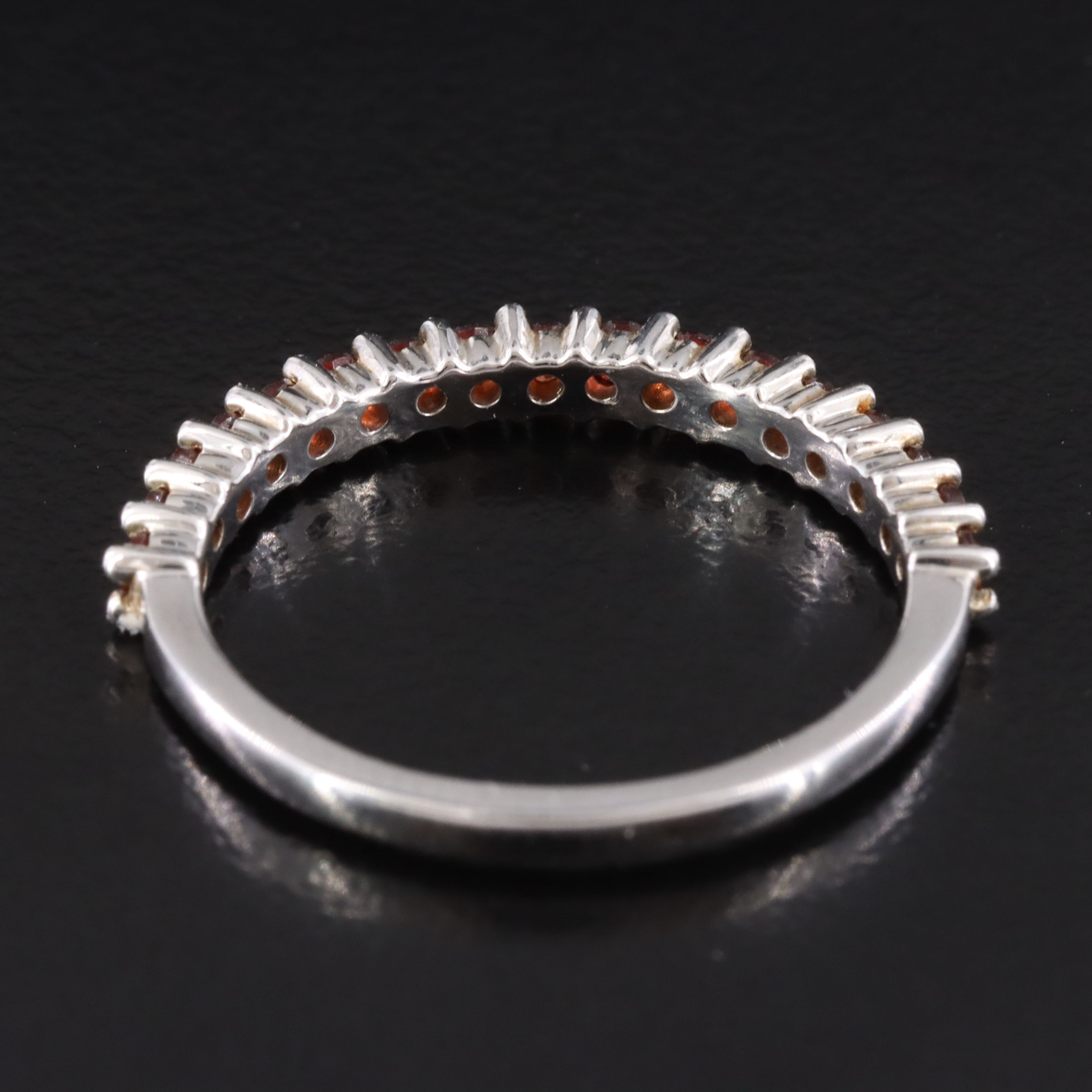 10K Garnet Stackable Ring