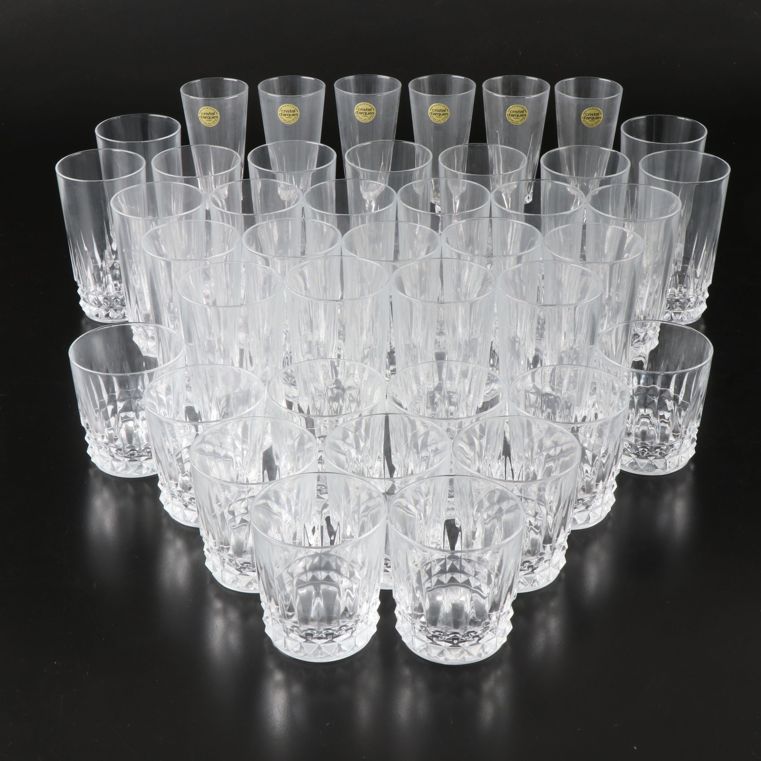 Cristal D'Arques "Versailles" Flutes, "Tuilleries Villandry" Highballs and More