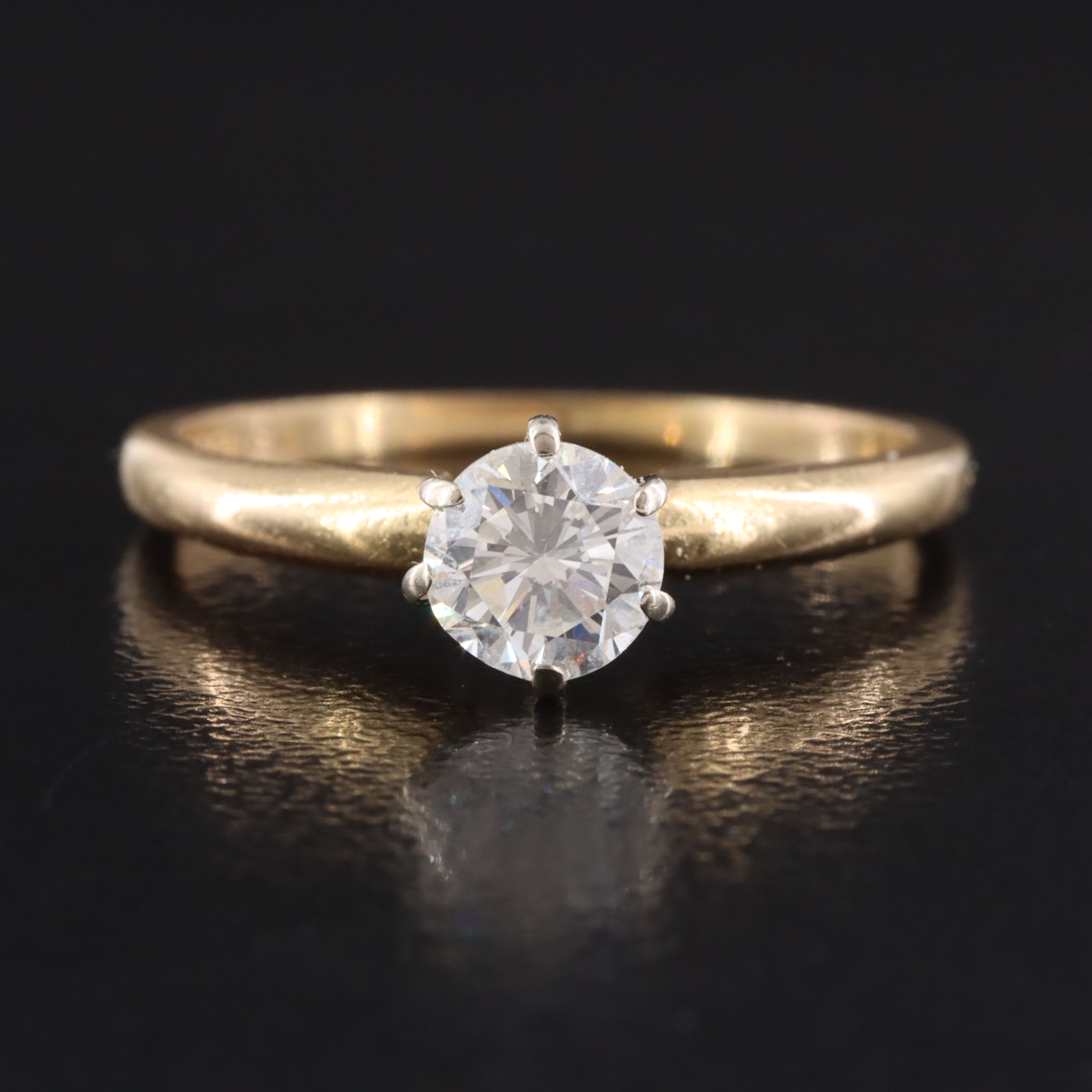 14K 0.41 CT Diamond Solitaire Ring