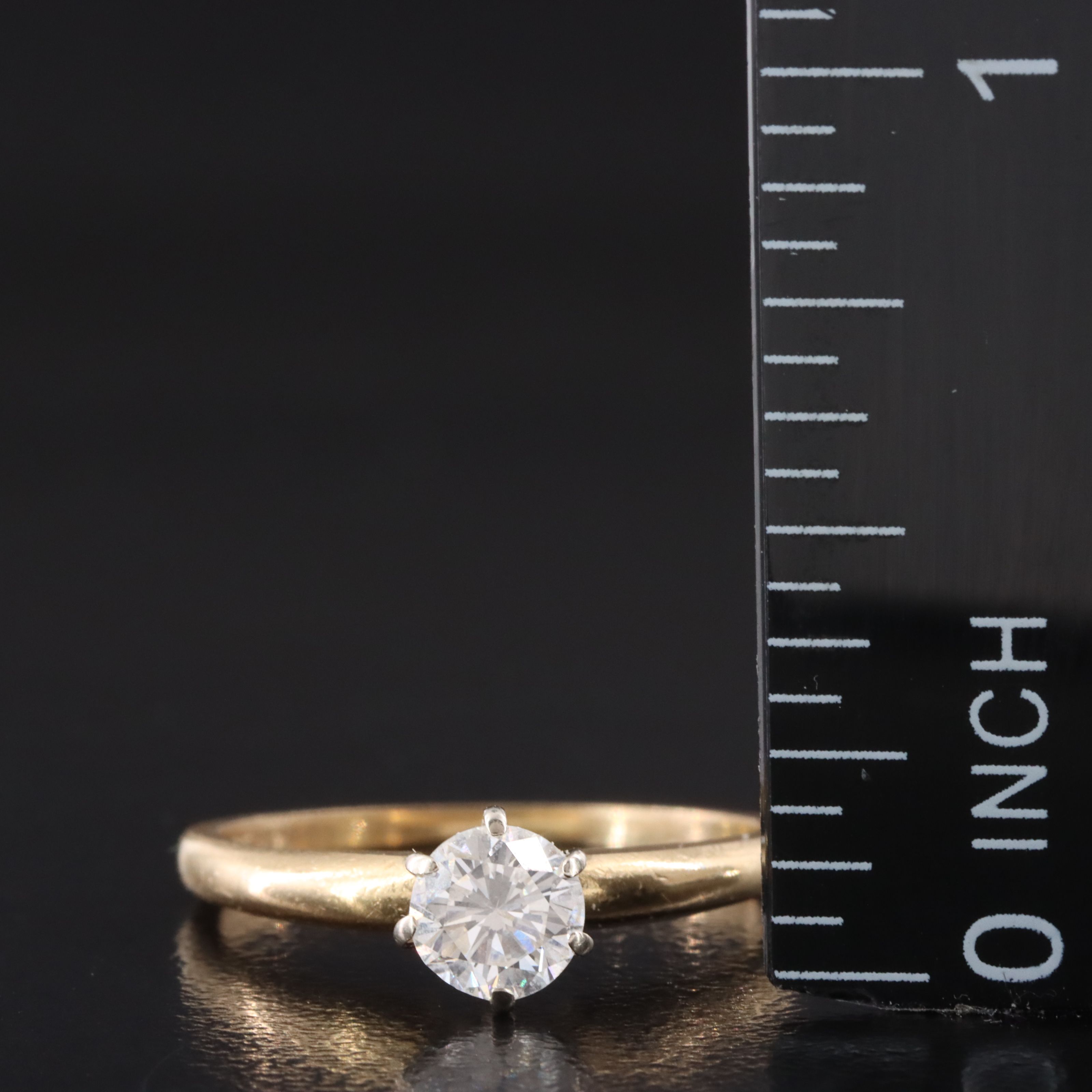 14K 0.41 CT Diamond Solitaire Ring