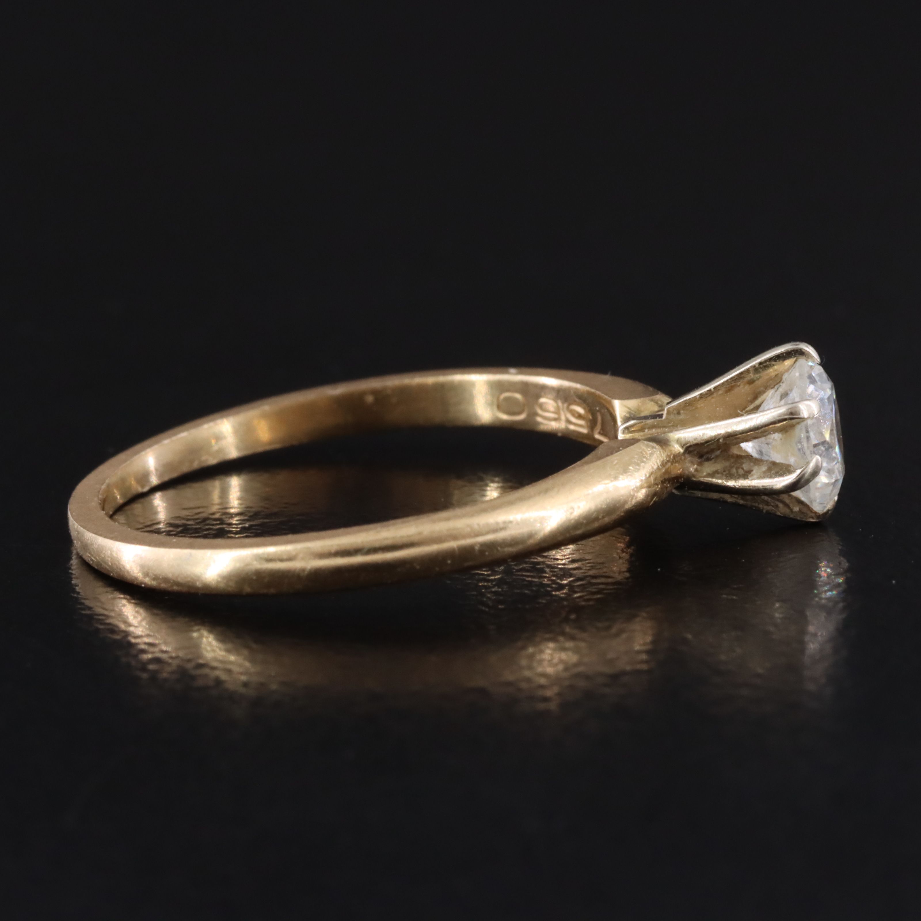 14K 0.41 CT Diamond Solitaire Ring