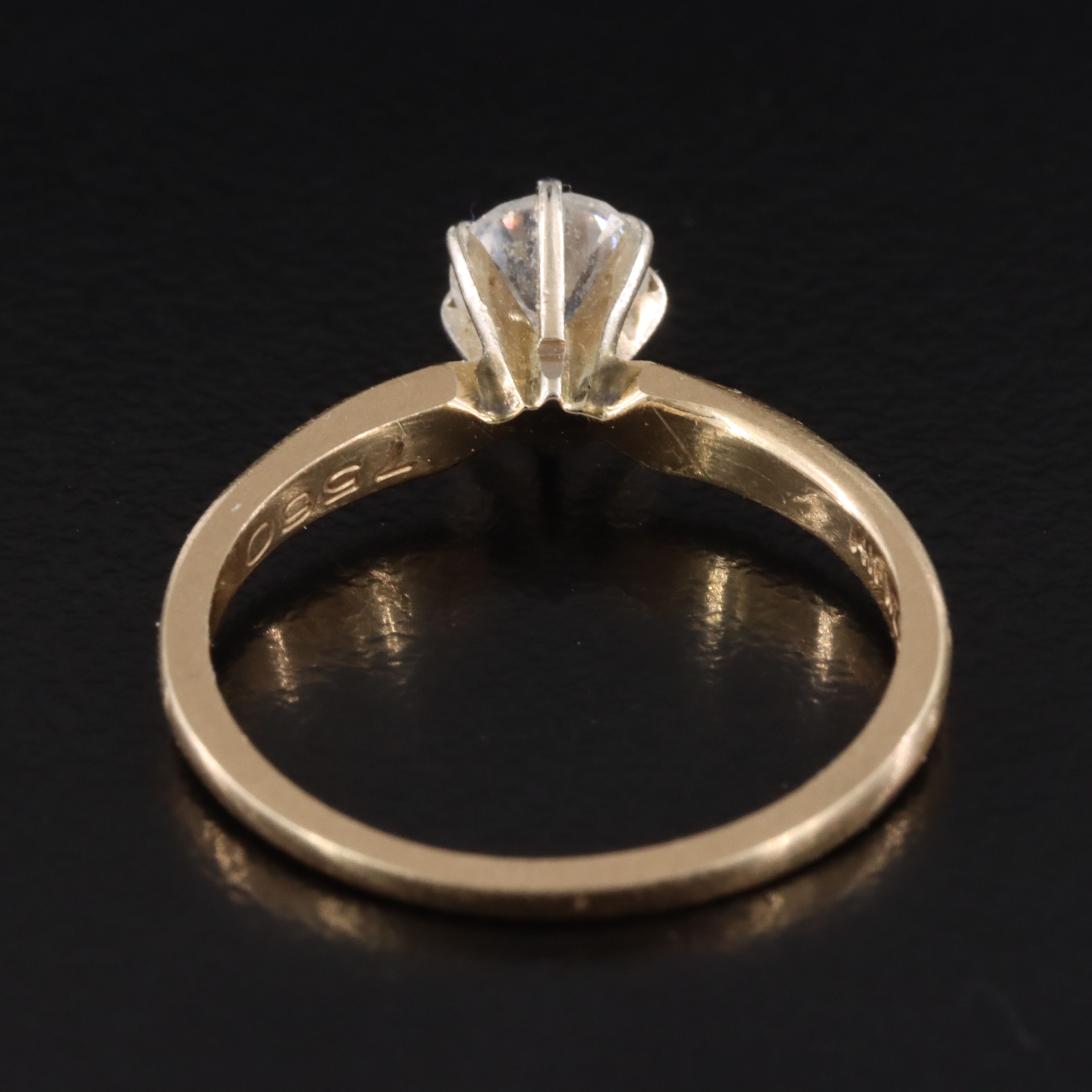 14K 0.41 CT Diamond Solitaire Ring