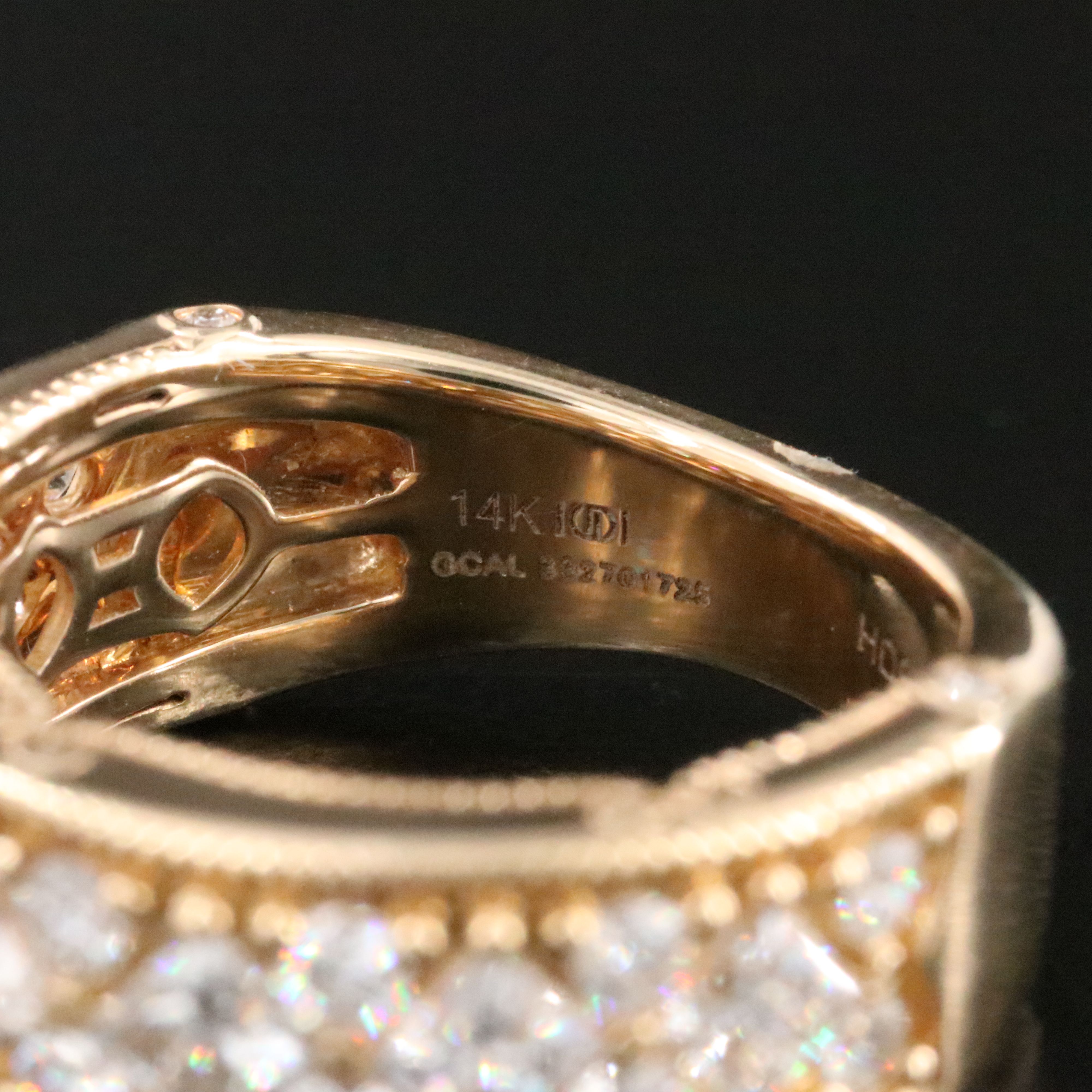 14K 1.95 CTW Lab Grown Diamond Ring with GCAL Online Report