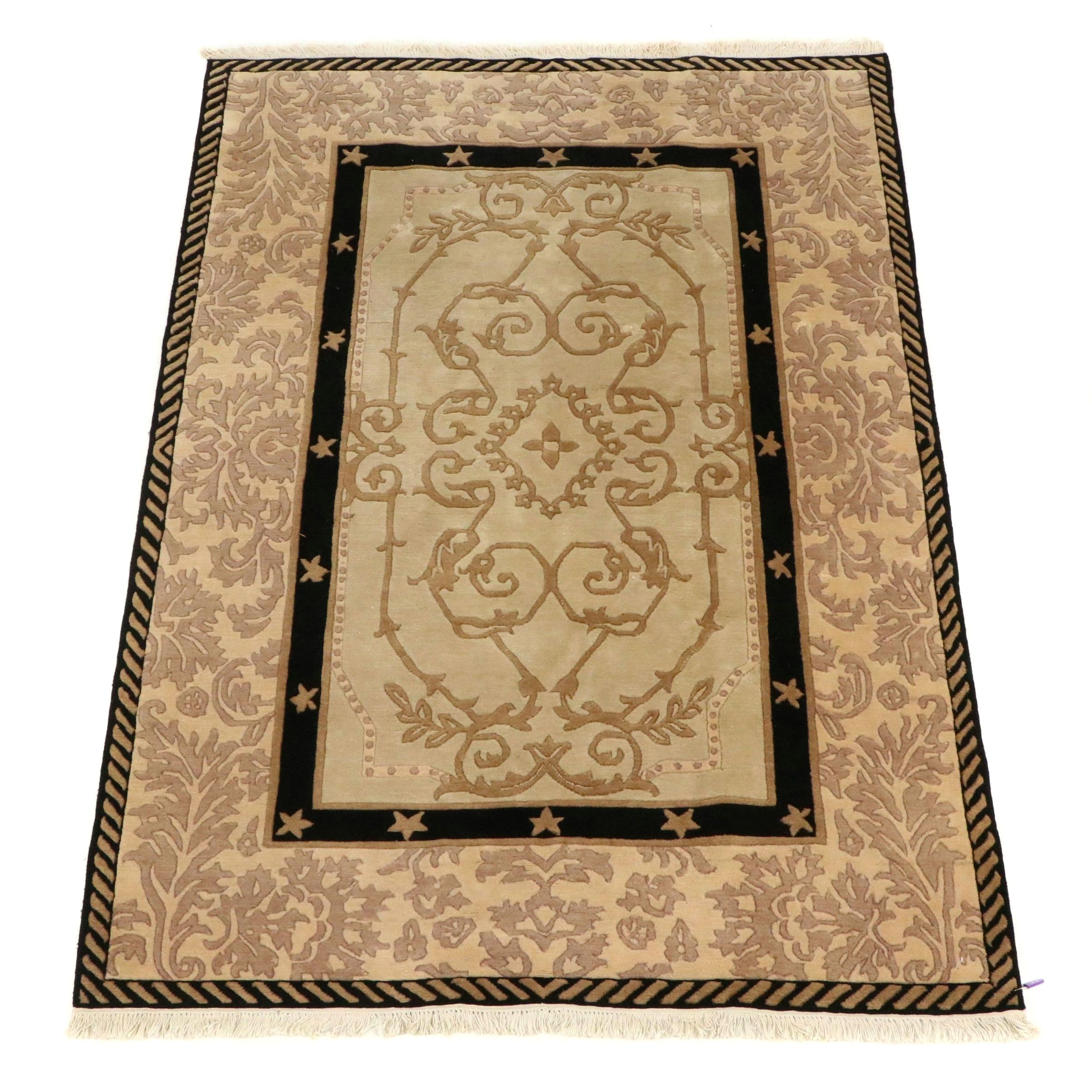 6' x 9' Hand-Knotted Nepalese Tufenkian-Style Area Rug