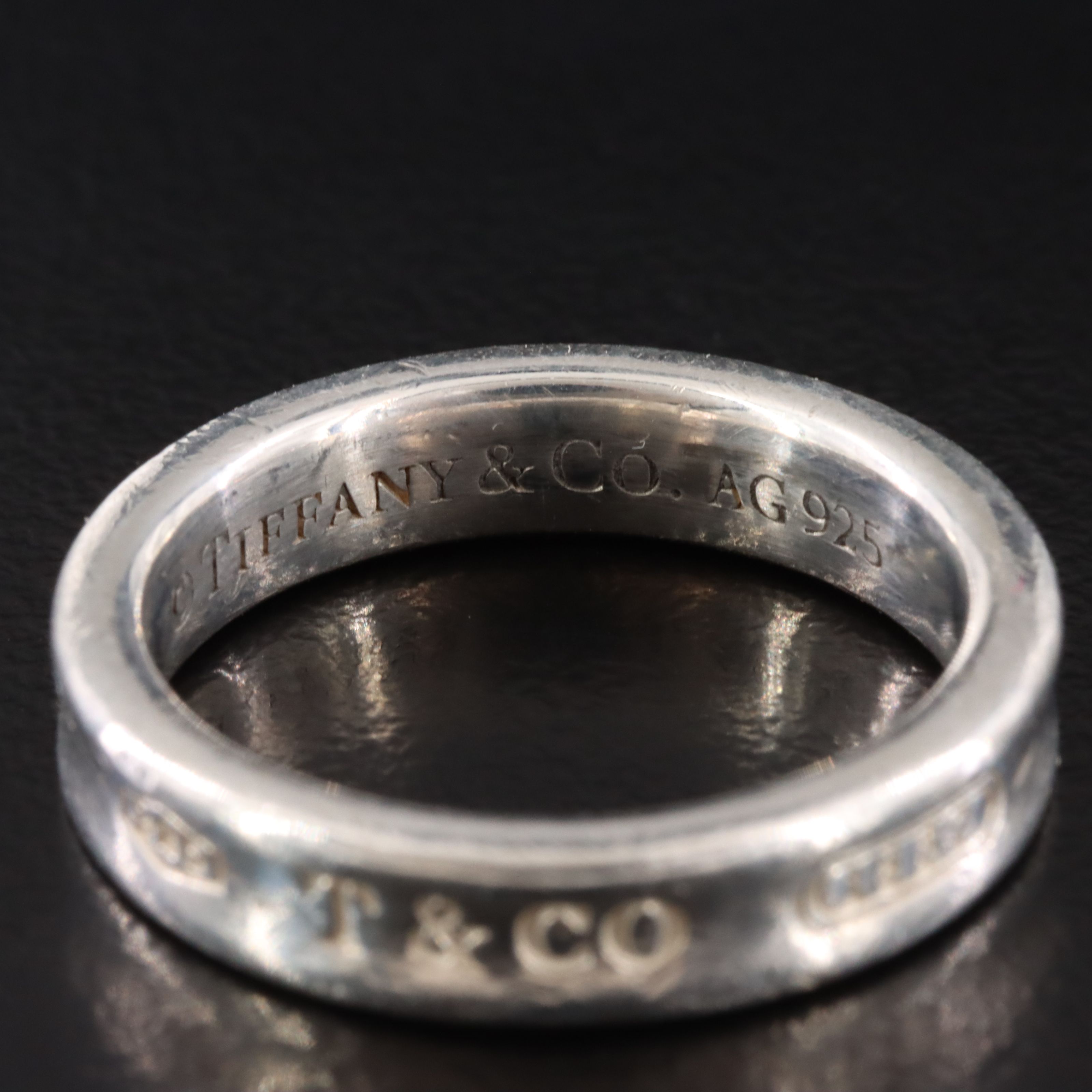 Tiffany & Co. Sterling 1837 Narrow Ring