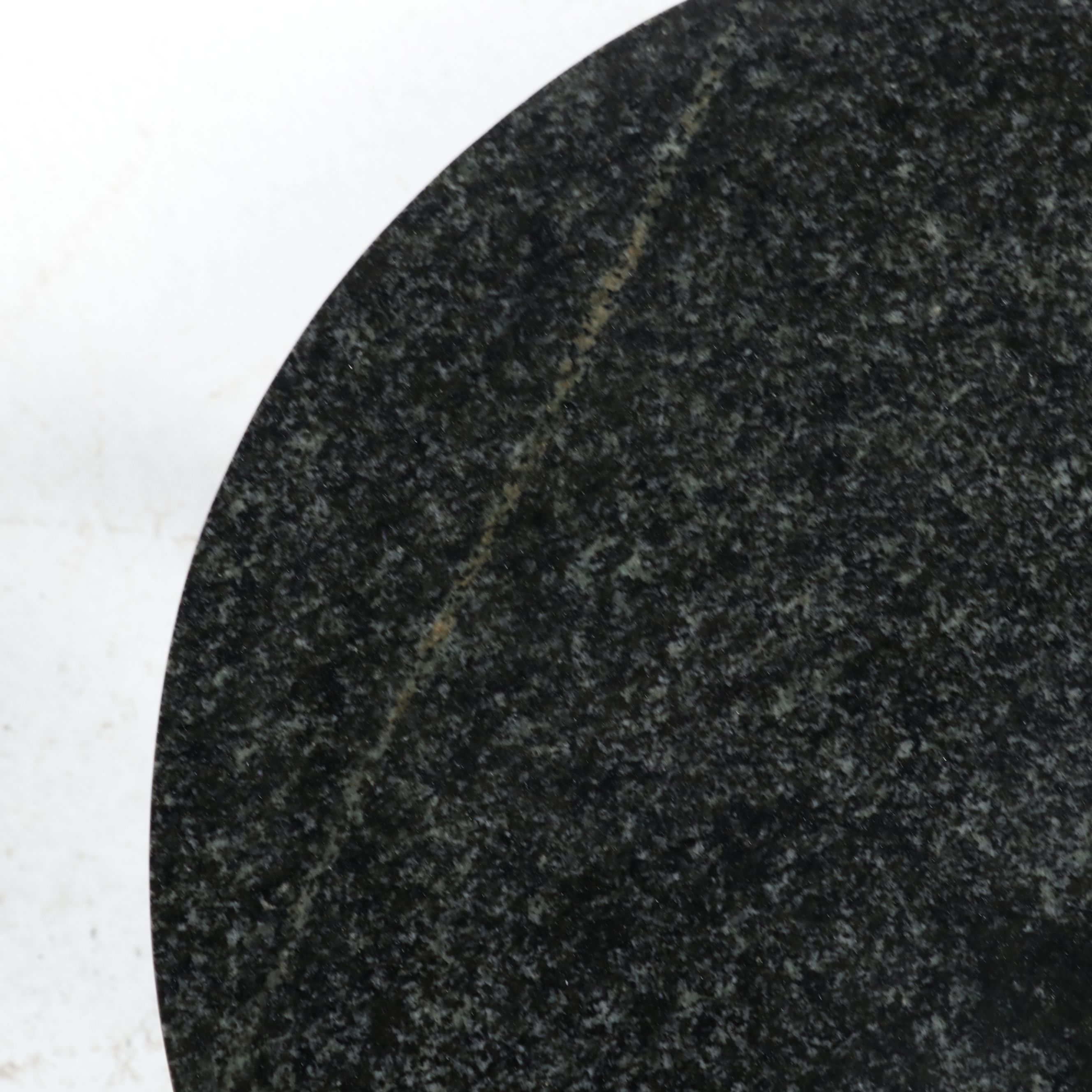 Empire Style Mahogany Gueridon with Marble Top and Caryatid Mounts, 20th Century