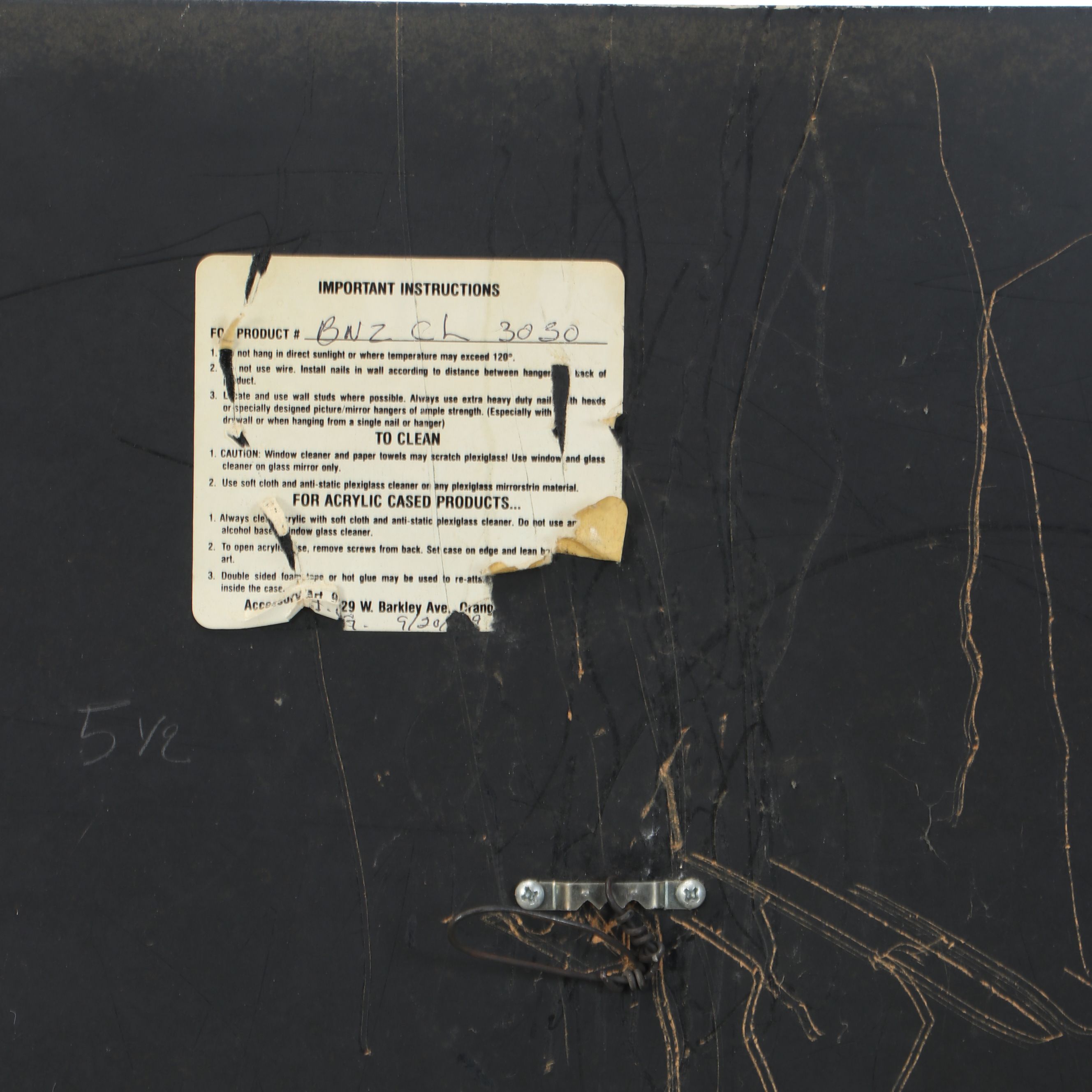 Art Deco Style Dimensional Wall Mirror with Gold Finish Accents